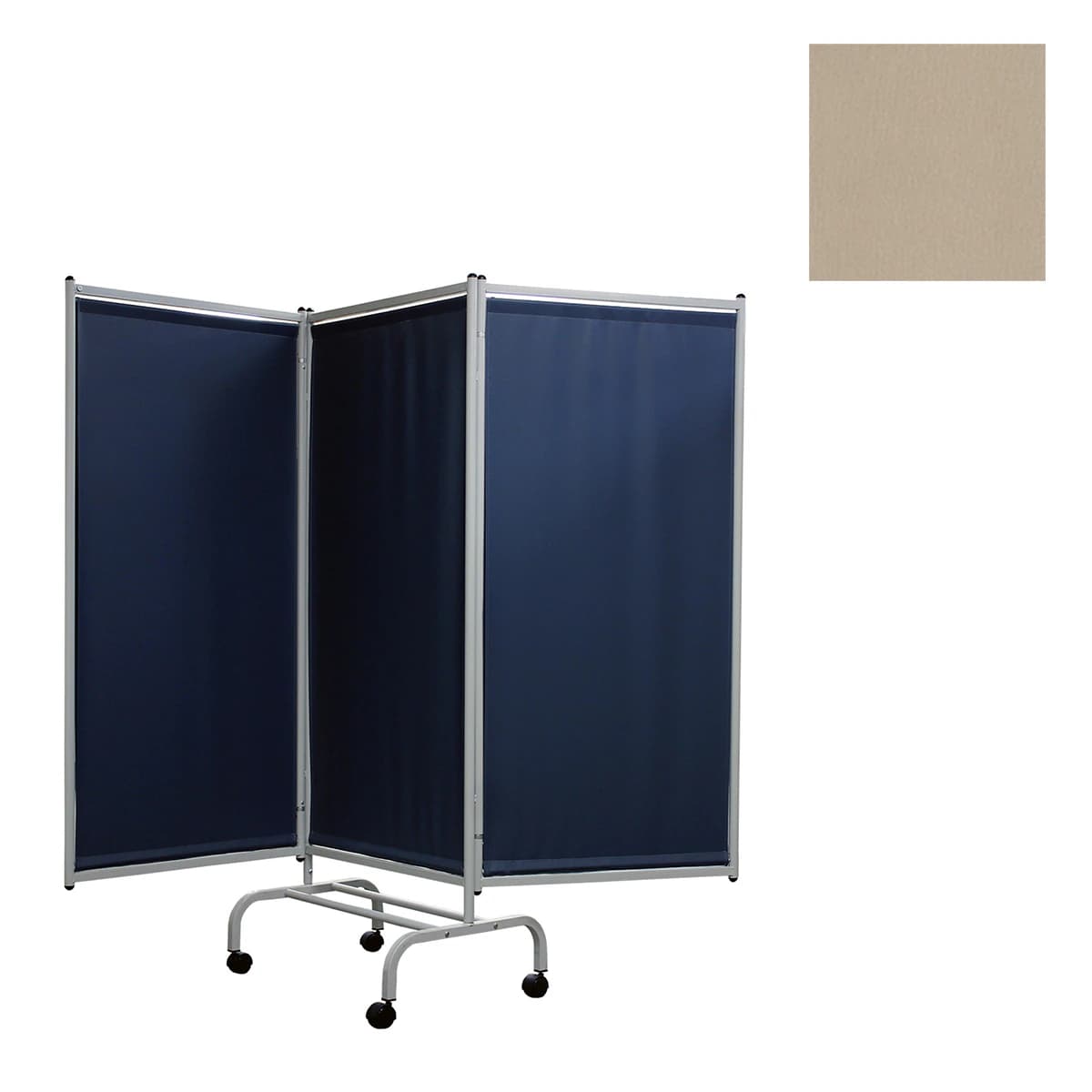 Winco Mfg Privacy Screen, 3-Panel, Khaki - Privacy Screen 3-Panel - Image 1