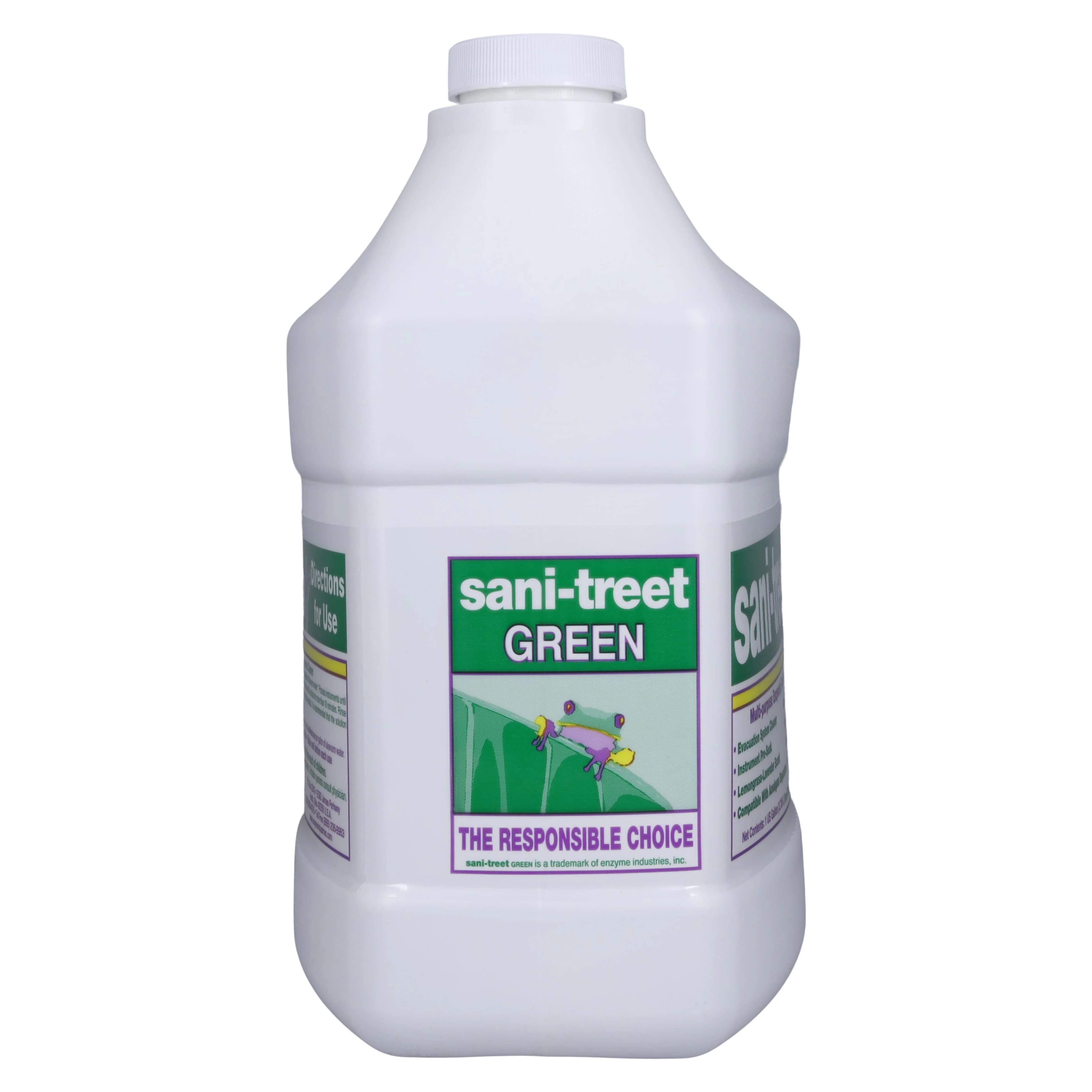 Sani-Treet Green Enzymatic Evacuation Cleaner, Lemongrass-Lavender, 1 gal Bottle, 4/Cs thumbnail 3