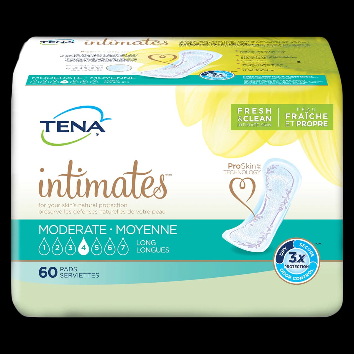 TENA Sensitive Care Incontinence Pad, Unisex Adult, Moderate, 12" Length, White, 60 per Pack - Pads Tena Serenity Moderate - Image 1
