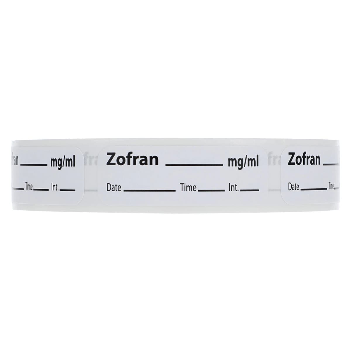 Precision Dynamics Zofran Anesthesia Label, 1-1/2" x 1/2", White, 600/Roll thumbnail 2