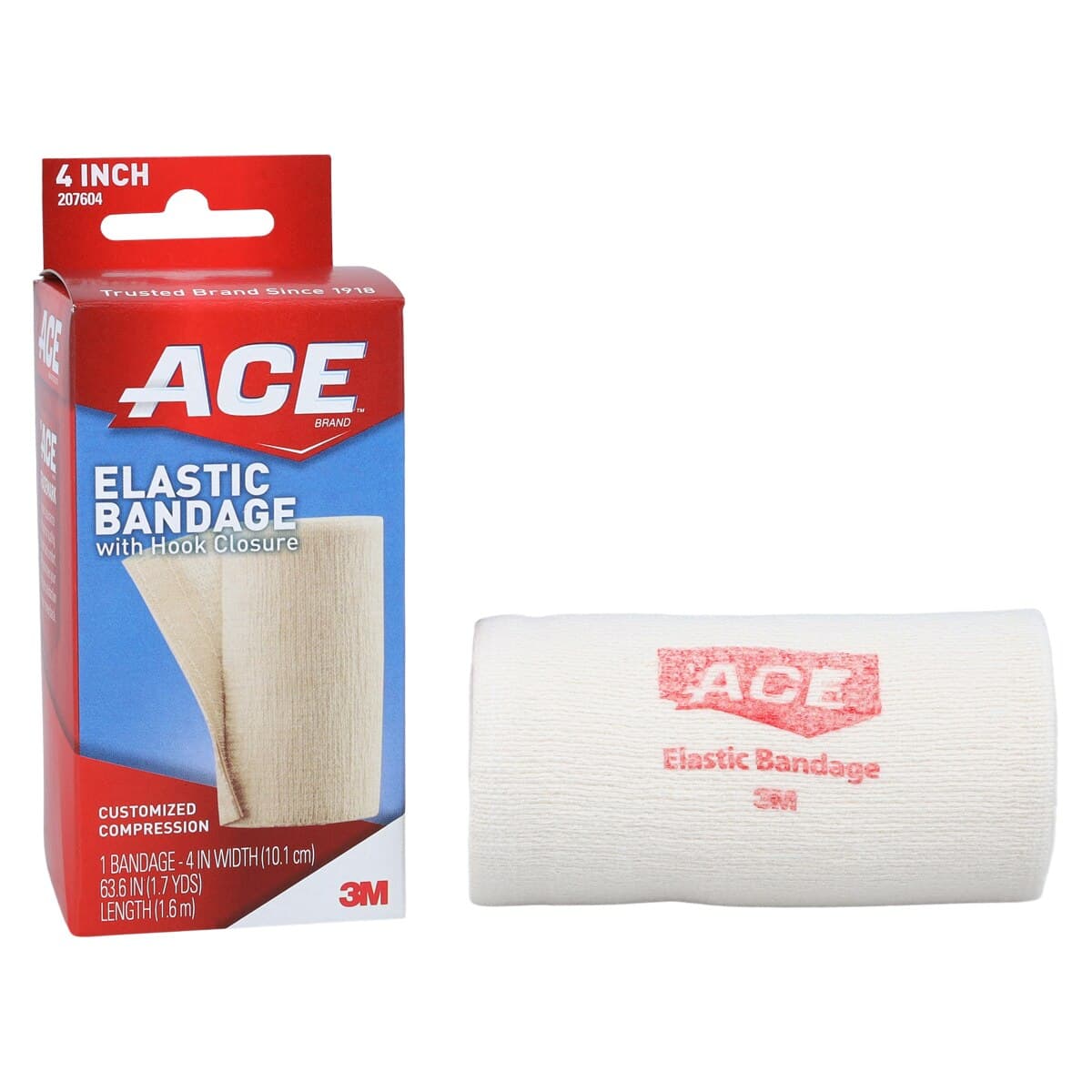 ACE Stretch Bandage Elastic 4" x 5.3' Beige Non-Sterile, 72/Case thumbnail 6