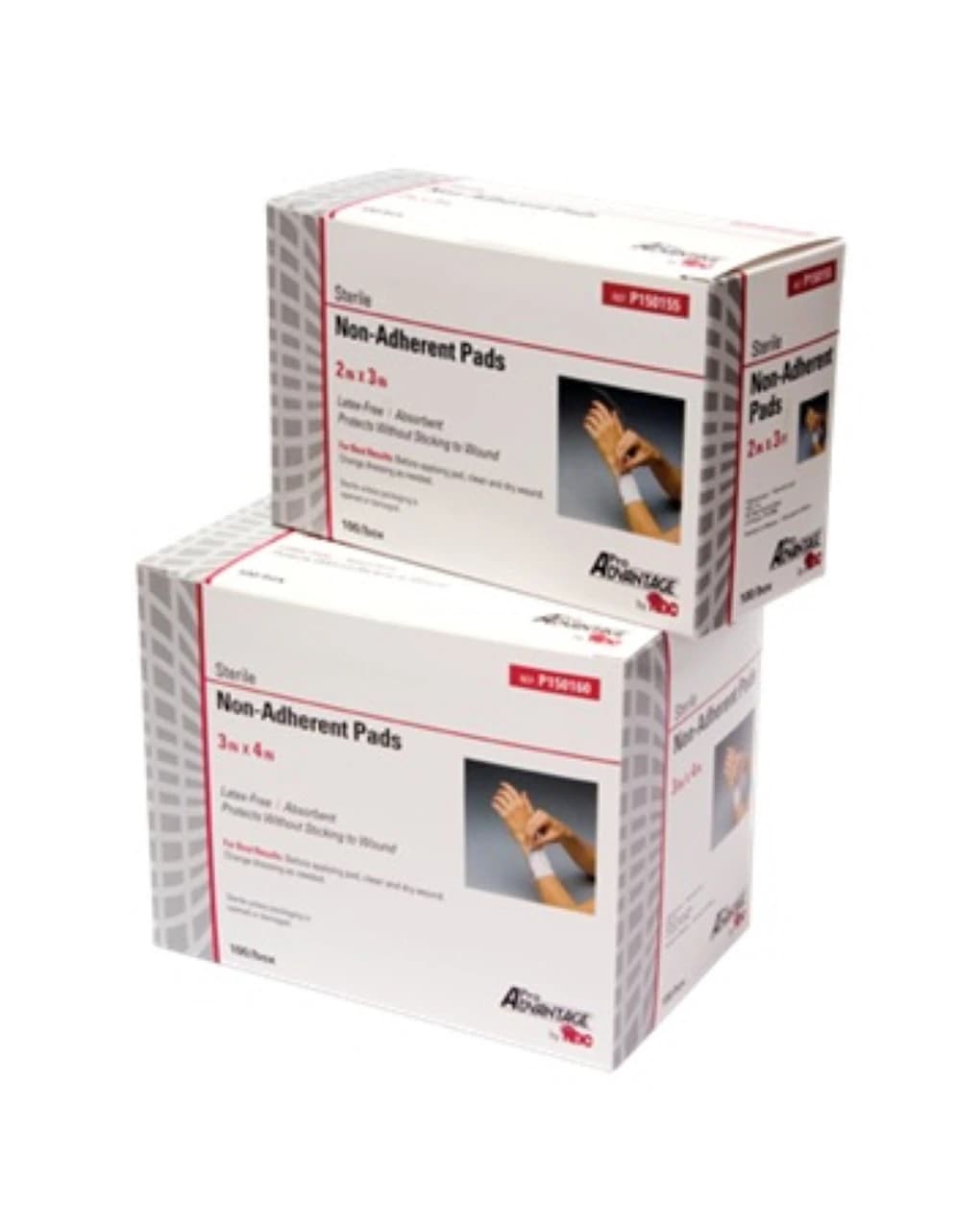 ProAdvantage Non-Adherent Dressing Pad, Sterile, 3" x 4", White, Highly Absorbent, Latex-Free - ProAdvantage Non-Adh Pads - Image 1