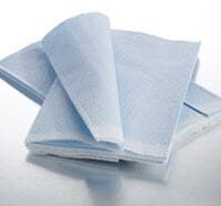 Graham Medical Fanfold Drape Sheet, 3-Ply, Fluid Resistant, 40 in x 48 in, Non-Sterile, Blue, Disposable, 50/Case thumbnail 2