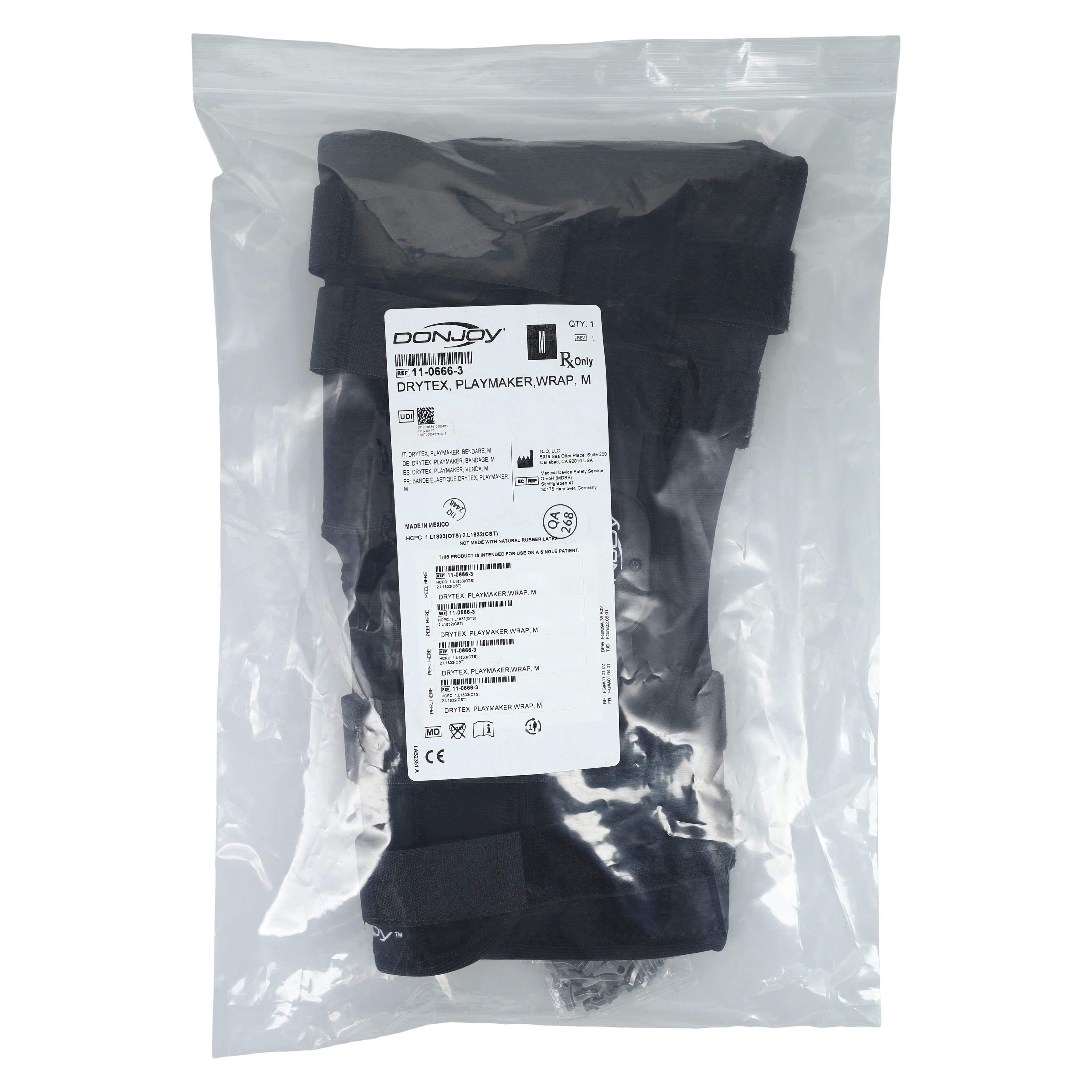 DJO Drytex Playmaker Knee Brace, Medium, 18.5-21" thumbnail 8