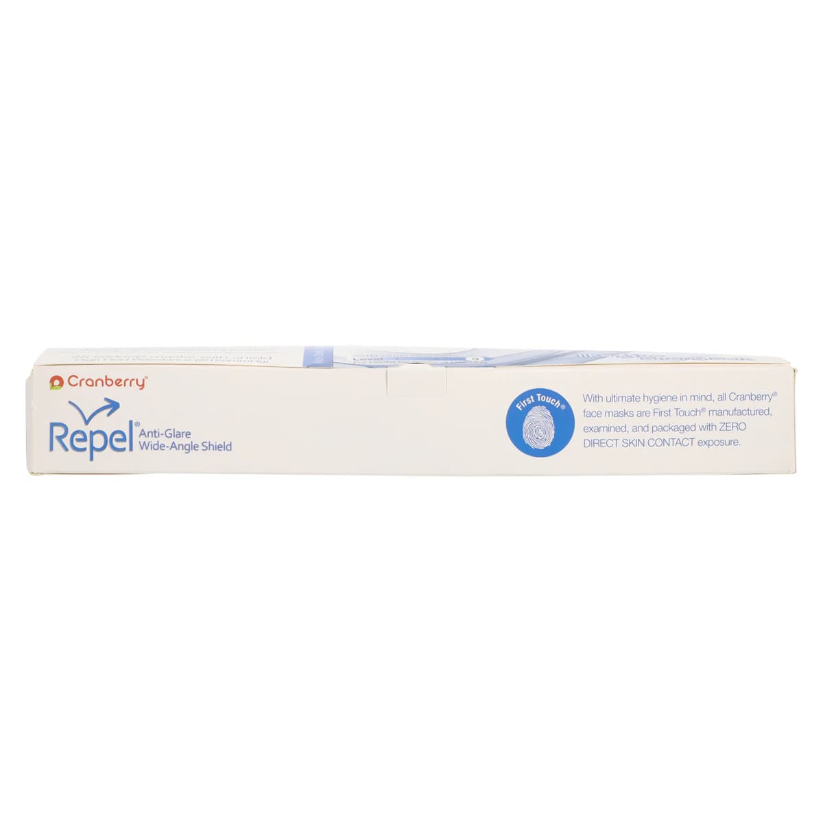 Cranberry Repel 4-Ply Anti-Glare Wide-Angle Shield Earloop Face Mask, ASTM Level 3, Sapphire, 25/Box, R2980SA thumbnail 4