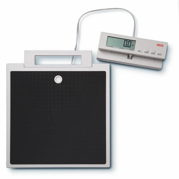 Seca Digital Flat Scale with Remote, Adult/Pediatric, 550 lb / 250 kg Capacity - Scale Digital Flat w/Remote - Image 1