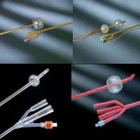 Bardex 2-Way Foley Catheter, Short Round Tip, Rubber, 28 Fr, 5 cc Balloon - Catheter Foley IC - Image 1