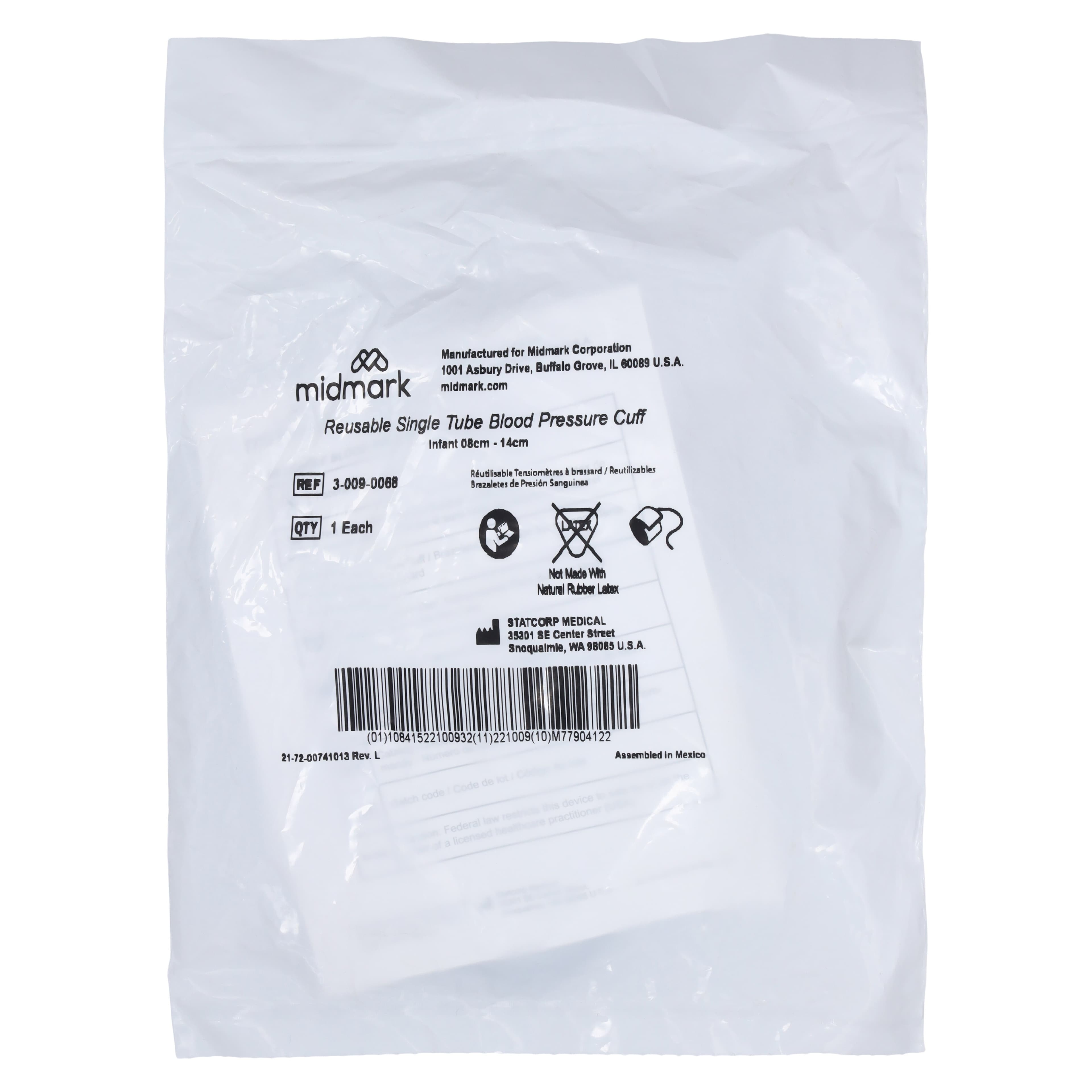 Midmark IQ Vitals Monitor Reusable Blood Pressure Cuff thumbnail 3