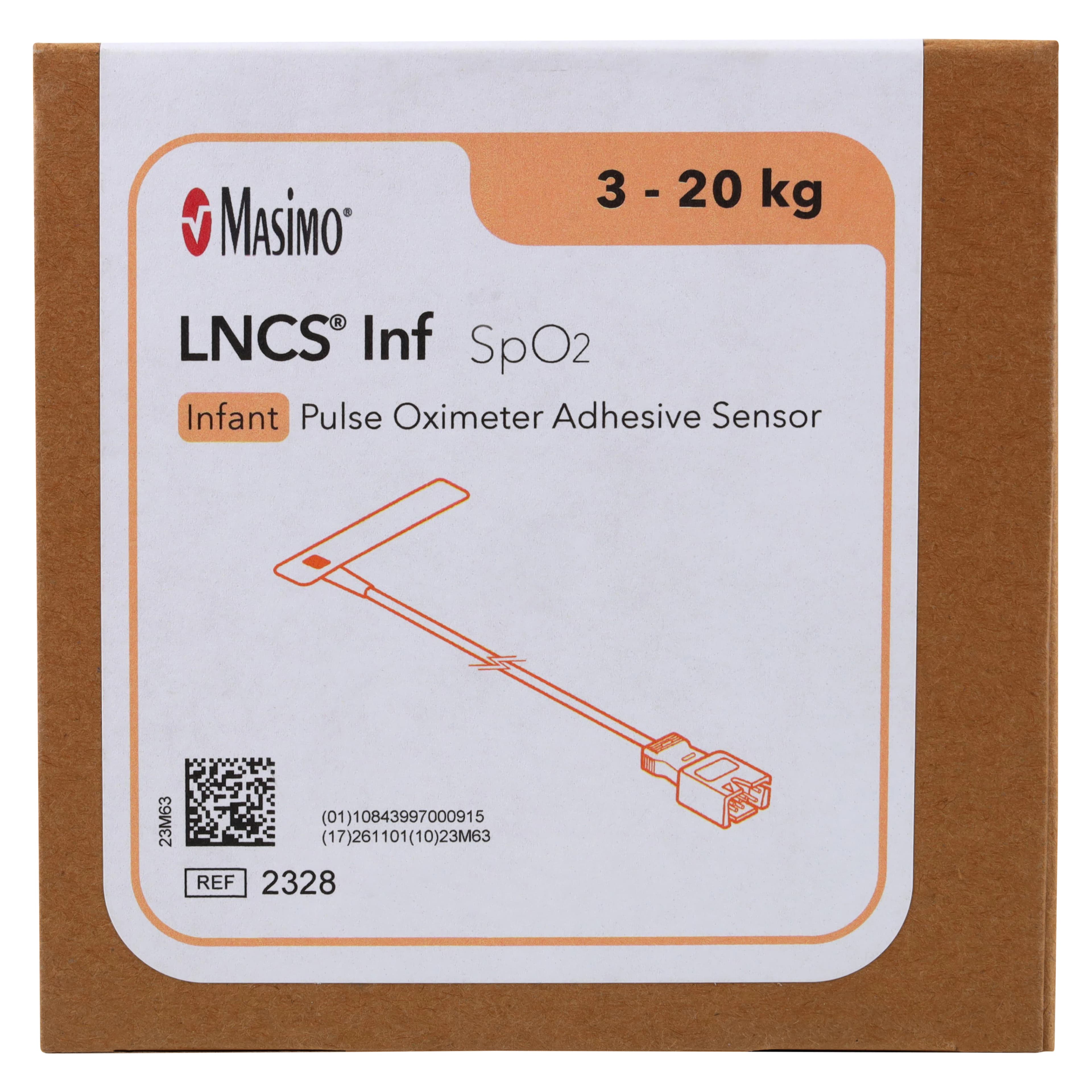 Masimo LNCS Adhesive Infant Pulse Oximetry Sensor, Latex-Free, 20/Box thumbnail 5