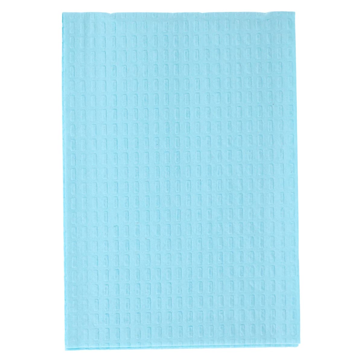 Avalon Patient Bibs, 3-Ply Tissue/Poly, 13" x 18", Blue, Disposable, 500/Case thumbnail 2