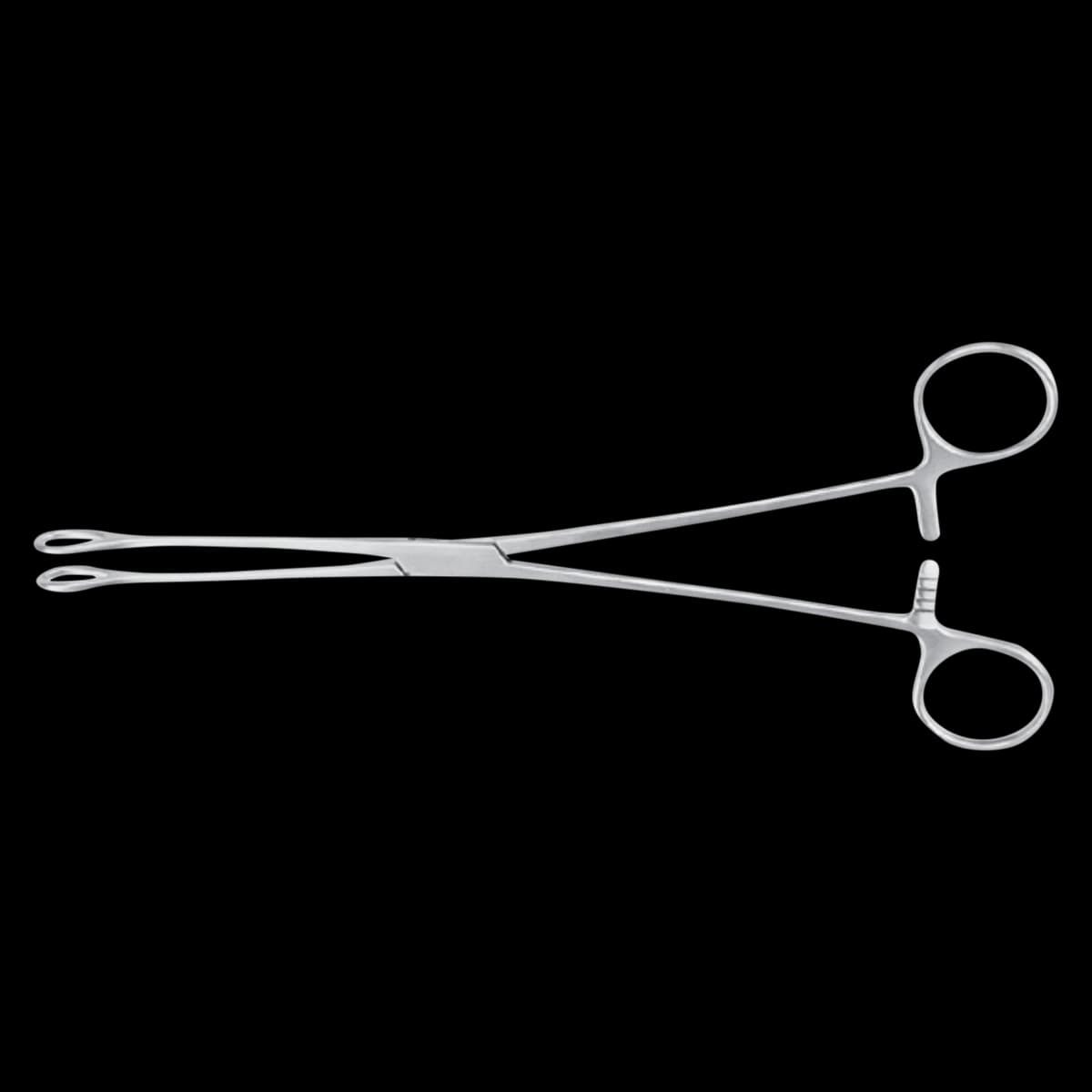 Miltex Meister-Hand Foerster Sponge Forceps, Curved, 9-1/2", Stainless Steel, Autoclavable, Each - Forcep Foerster Sponge - Image 1