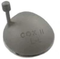 Oculo-Plastik Cox IIH Laser Shield, Medium, Silver, 25.5 mm x 23 mm, Right Handle, Each - Laser Shield w/Right Handle - Image 1