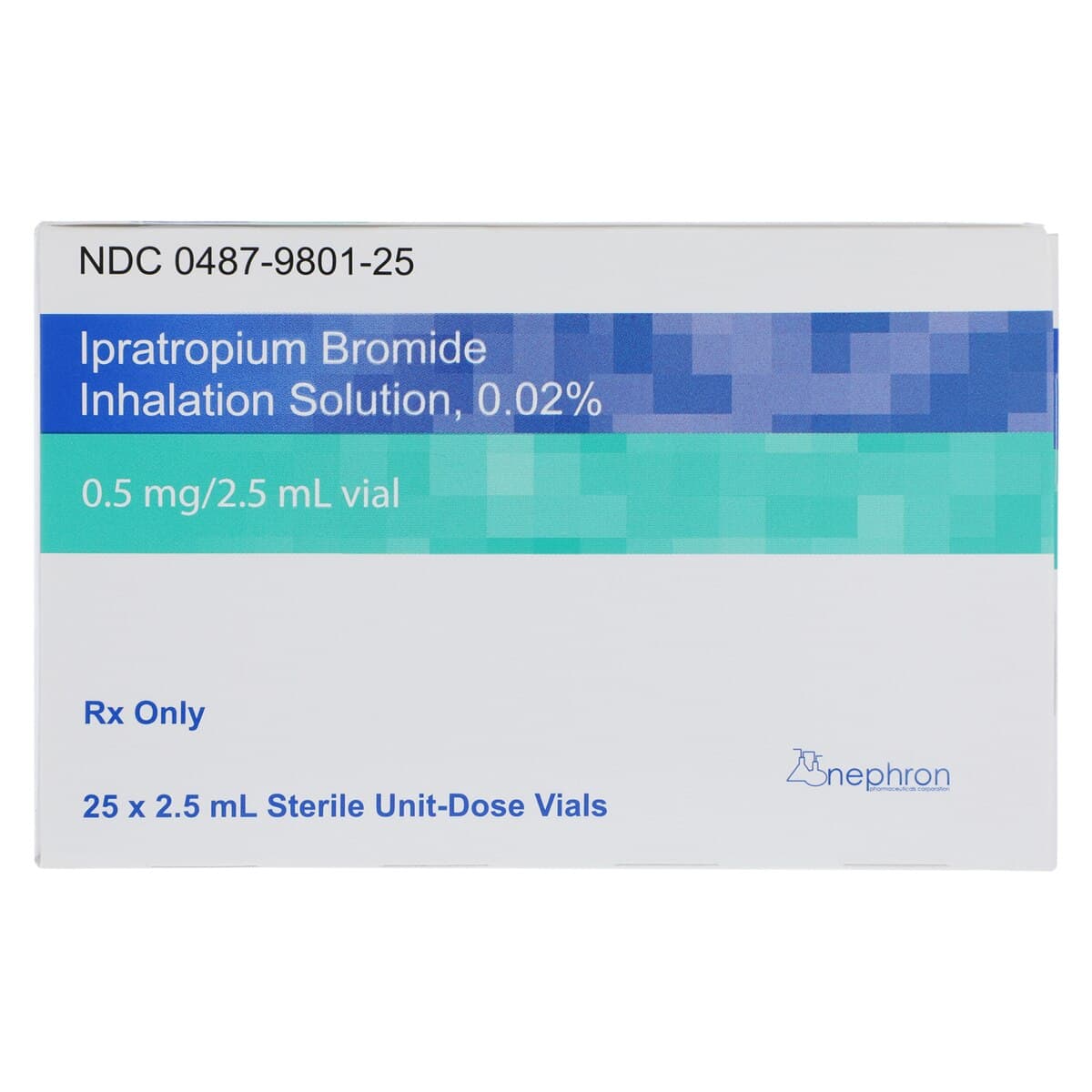 Ipratropium Bromide Inhalation Solution 0.02%, 2.5mL Vial, 25/Package thumbnail 6