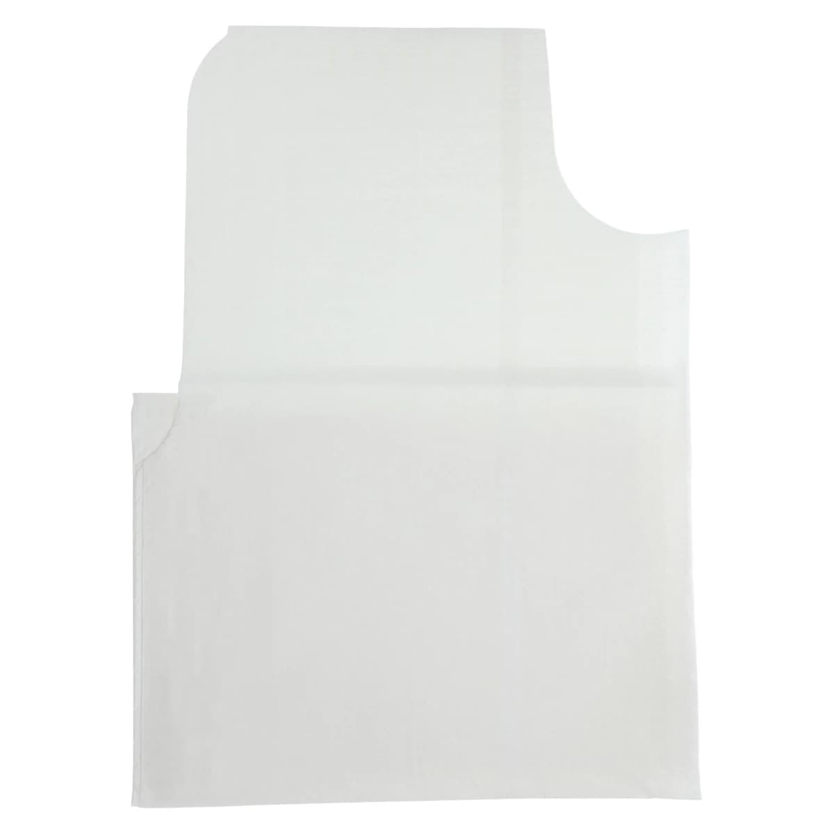 Apex Exam Gown, Fluid Resistant, Ties, IV Sleeve, Small, 30 in x 42 in, White, Disposable, 50/Case - Gown Exam Disp TPT White M/L - Image 1