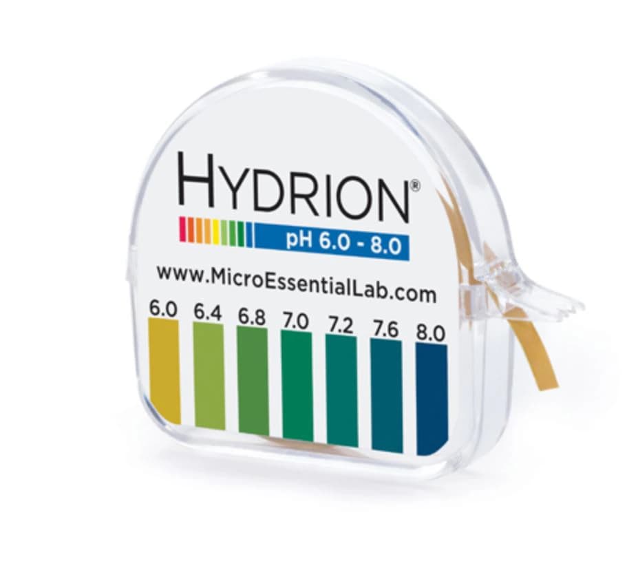 Hydrion S/R pH Test Strips, 6.0-8.0 Range, 10 Strips/Box - Hydrion S/R Dispenser - Image 1