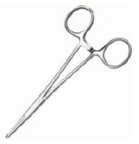 Halsted Mosquito Hemostatic Forceps, Straight, 5", Stainless Steel, Sterile, 20/Case - Forcep Mosquito Hemostat - Image 1