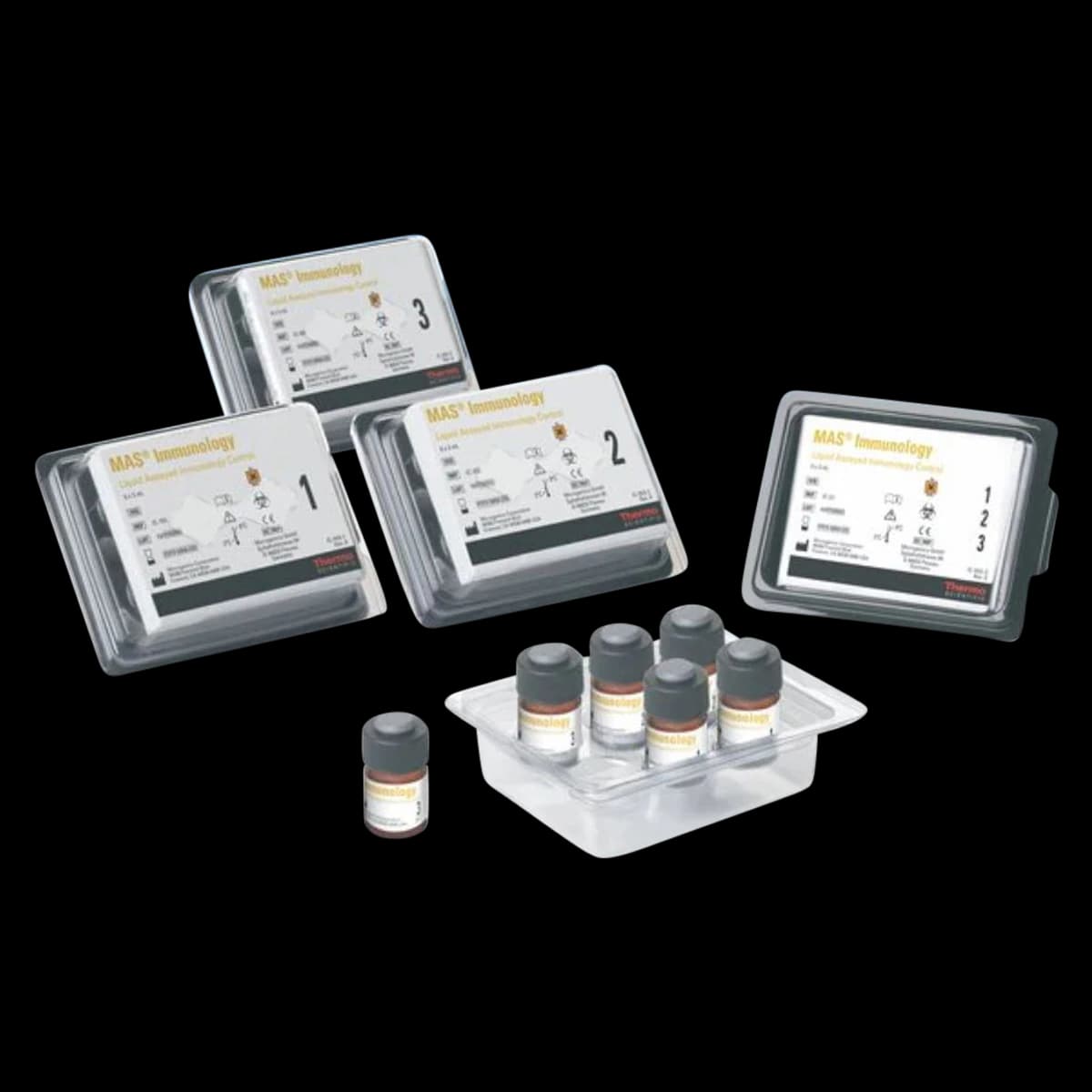 MAS Immunology Level 2 Control, 6 x 3 mL, For Serology Testing - Immunology Control Lev 2 - Image 1