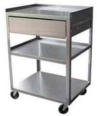 Ideal Medical Utility Cart with 1 Drawer and 3 Shelves, 16" x 21" x 30", 3" Swivel Casters - Cart Utility 1 Drawer 3 Shlvs - Image 1