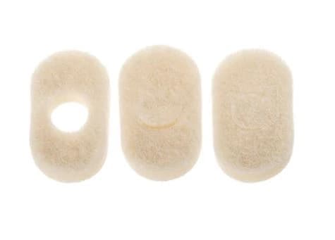 Creative Foam Corporation Toe Separator Foam Adhesive, Orthopedic Corn Pad, 1.125 x 0.875", C-26 - Toe Separator Foam Adhesive - Image 1