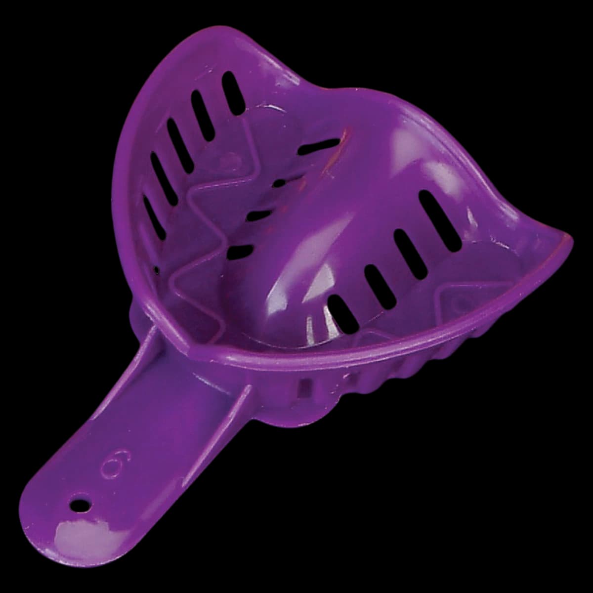 Excellent-Colors Disposable Orthodontic Impression Trays, #6 Large Upper, Adult, Purple, Perforated, 25/Pk, ITO-6U - Excellent-Ortho Trays #6U 25/Pk - Image 1