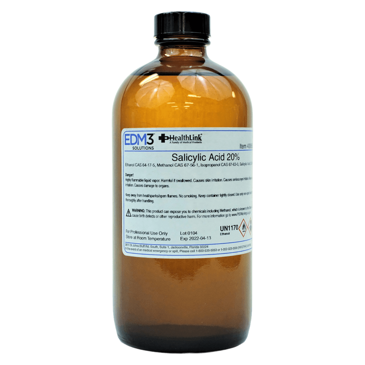 Salicylic Acid 20% Solution, 16 oz Bottle - Salicylic Acid 20% - Image 1
