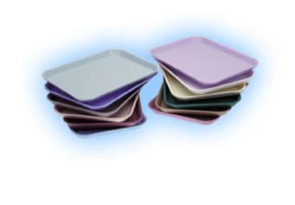 Plasdent Set-Up Plastic Flat Tray, Size E, White, 15" x 10-1/2" x 7/8", 1/Pk, 300EF-1 - Set-Up Plastic Flat Trays, # E, White, 1/Pk, 300EF-1 - Image 1