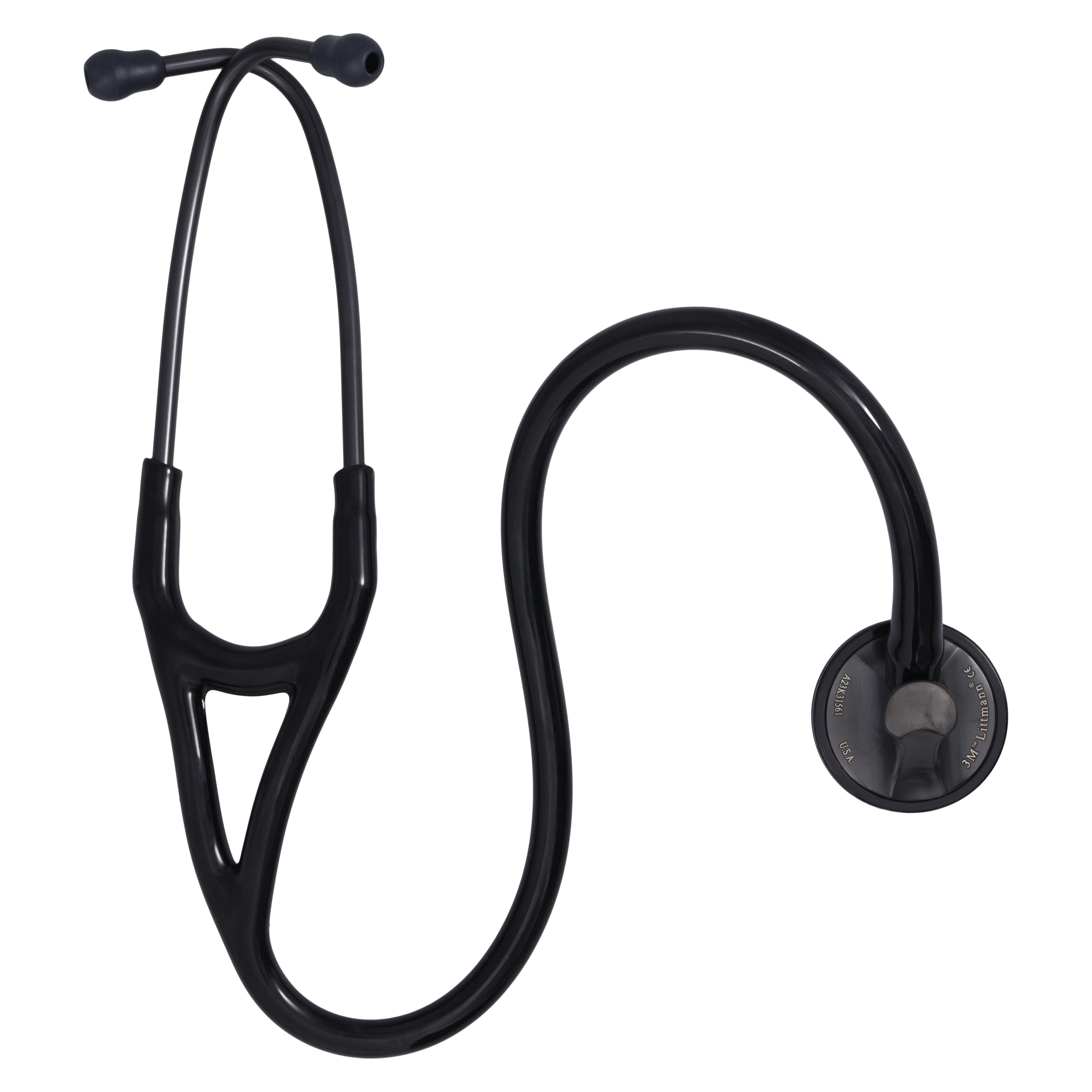 3M Littmann Master Cardiology Stethoscope, Adult/Child/Infant, Smoke, Double Lumen Tubing, Each thumbnail 2