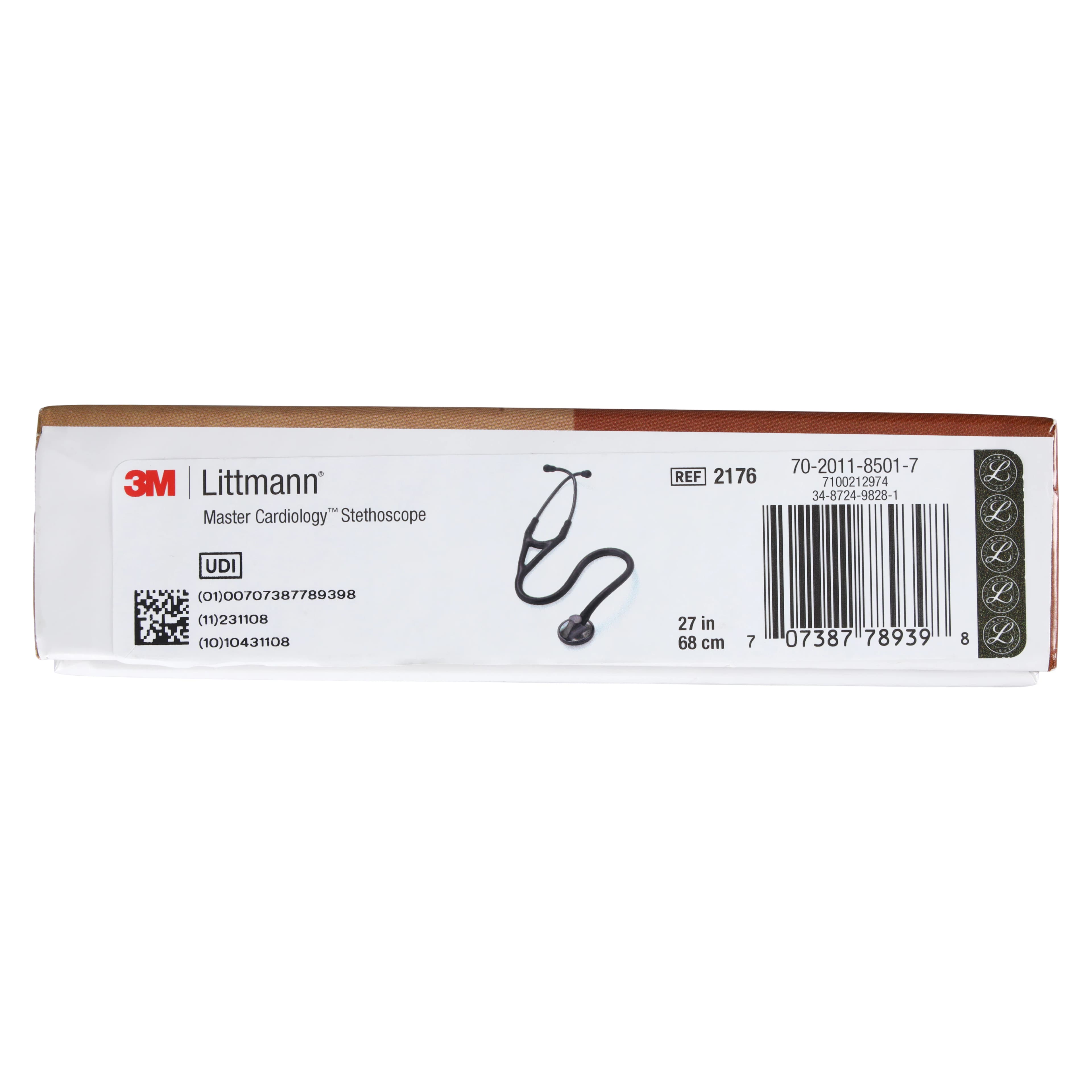 3M Littmann Master Cardiology Stethoscope, Adult/Child/Infant, Smoke, Double Lumen Tubing, Each thumbnail 9