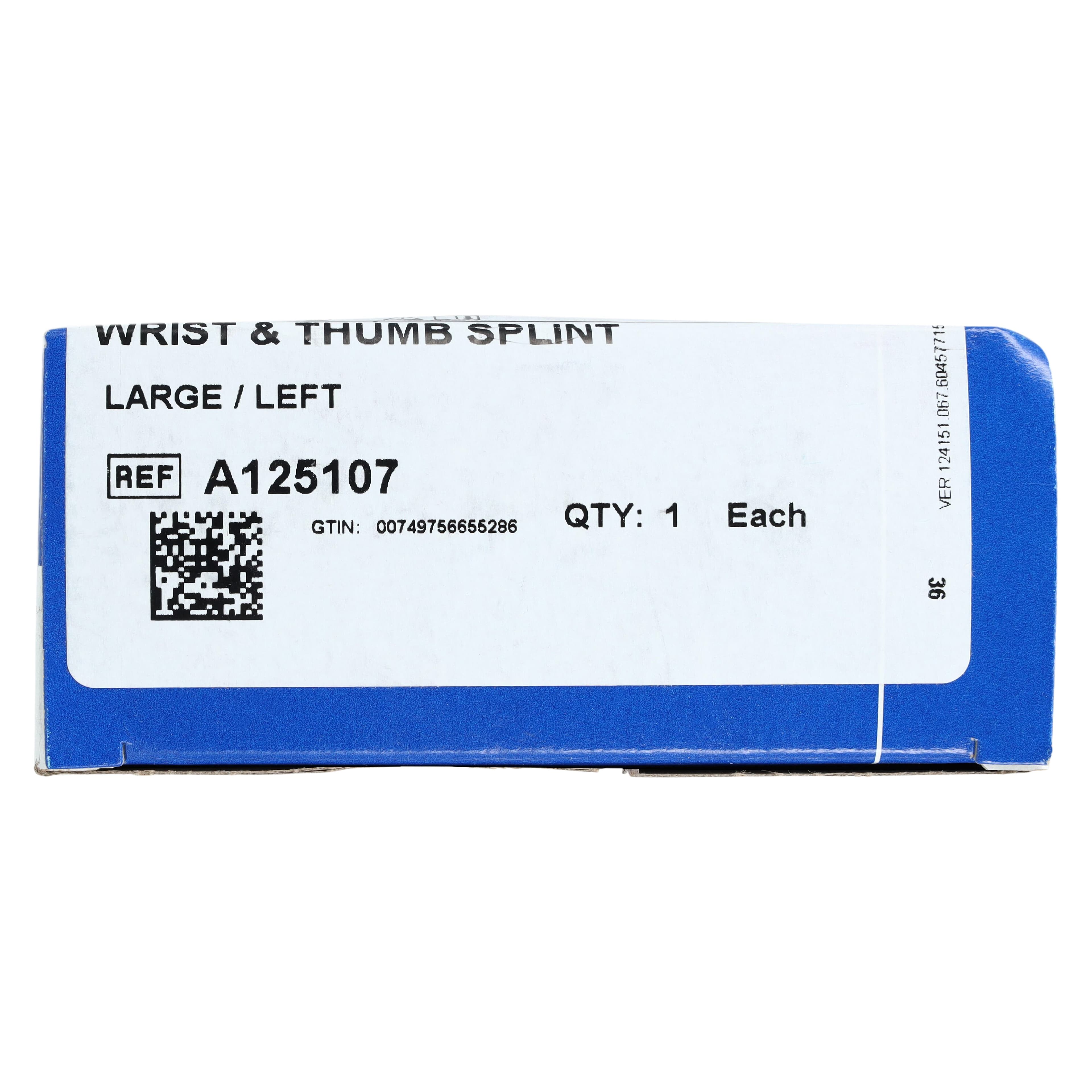 DeRoyal Wrist/Thumb Splint, Foam, Left, 8", Large thumbnail 6