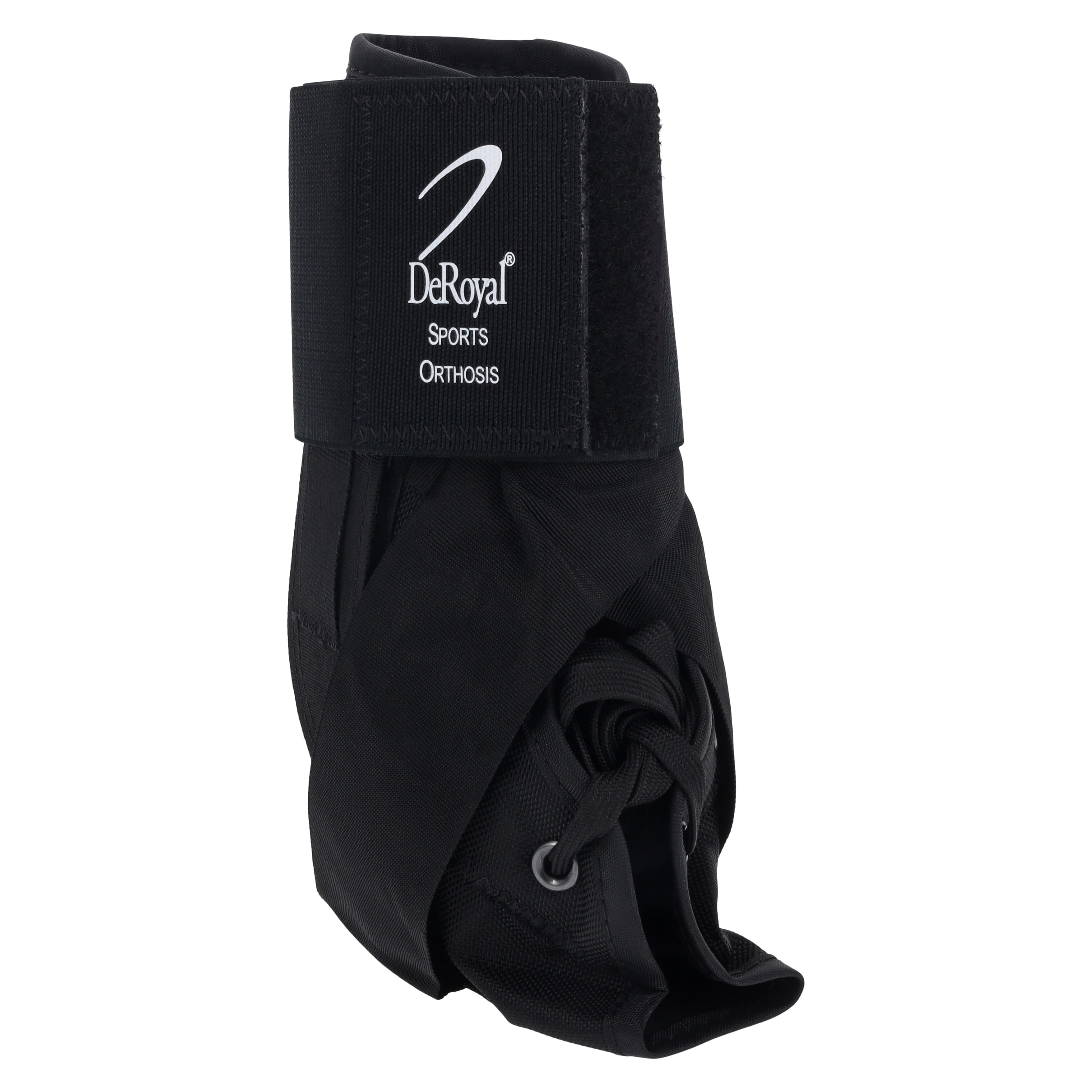 DeRoyal Sports Orthosis Lace-Up Ankle Brace, Universal, Adult, Medium, Nylon, 12-13" - Ankle Brace Lace Up Univ - Image 1