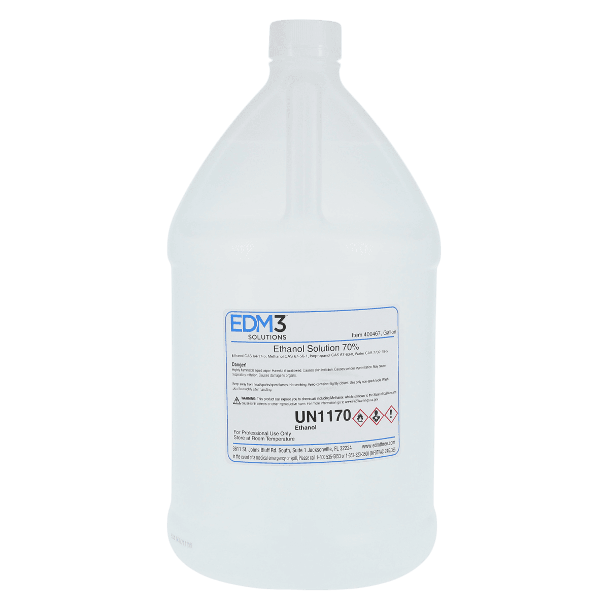 Ethanol Solution 70%, 1 Gallon (128 fl oz) Bottle - Ethanol Solution 70% - Image 1