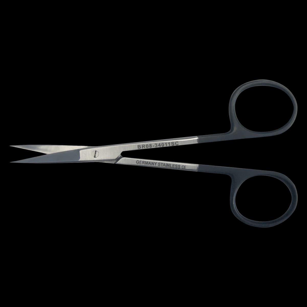 SuperCut Iris Scissors, Straight, 4-1/2", Stainless Steel, Non-Sterile, Reusable - Scissors Iris Str - Image 1