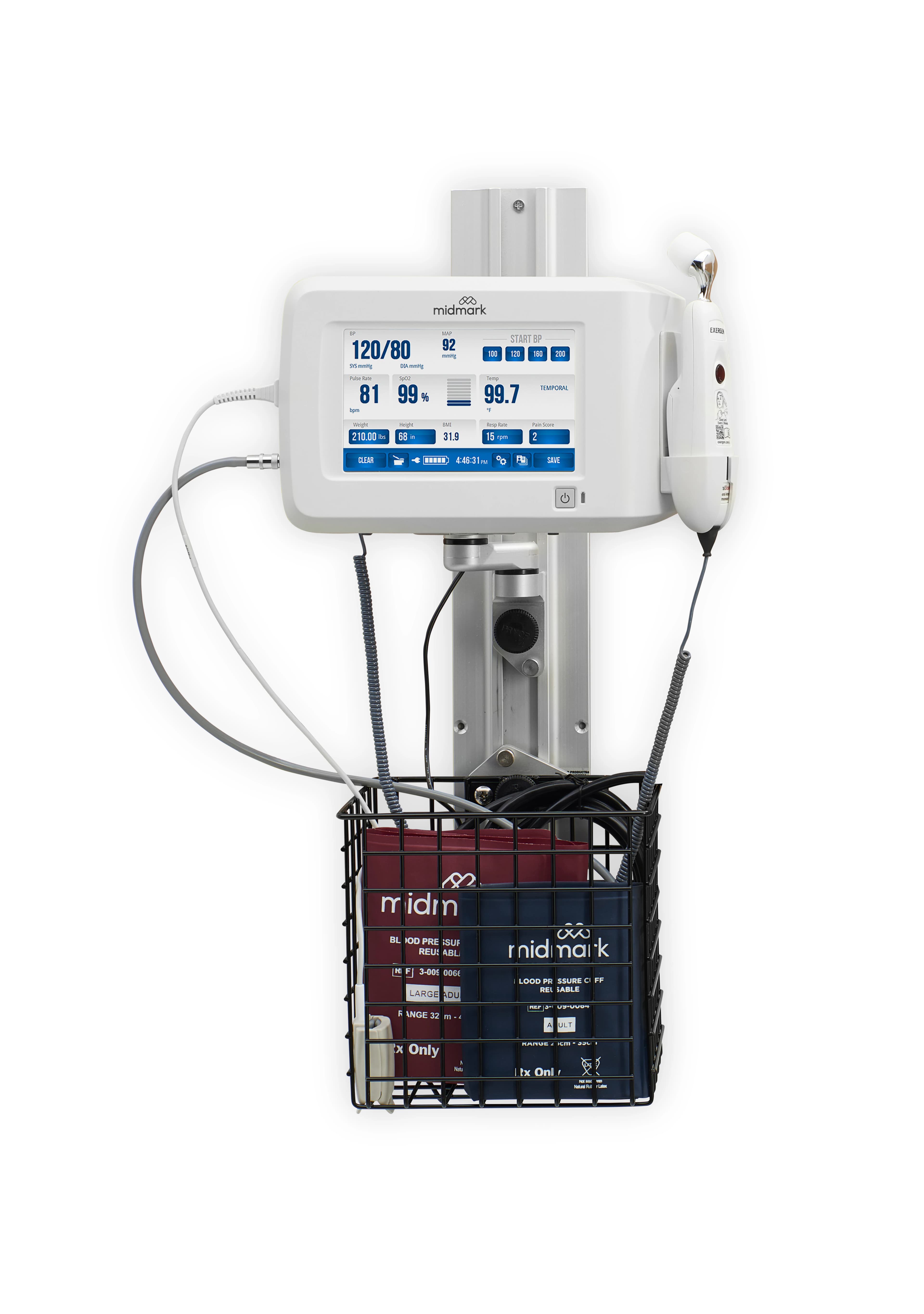 Midmark IQVitals Vital Signs Monitor Wall Mount thumbnail 2