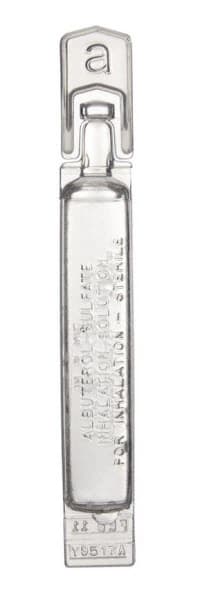 Albuterol Sulfate Inhalation Solution 0.042% Vial, 3mL, 30/Package - Albuterol Sulf Inhal Sol 3mL - Image 1