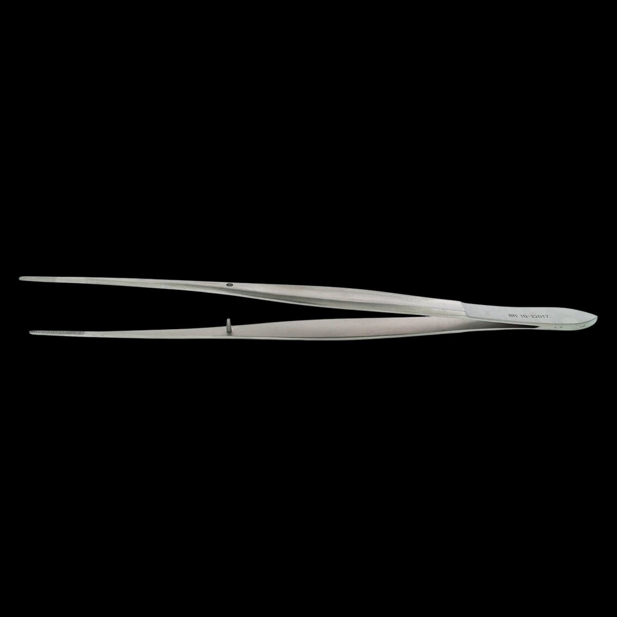 Cushing Thumb Forceps, Serrated, Straight, 6-3/4" (17.1 cm), Stainless Steel, Autoclavable, Each - Forcep Cushing Serrated - Image 1