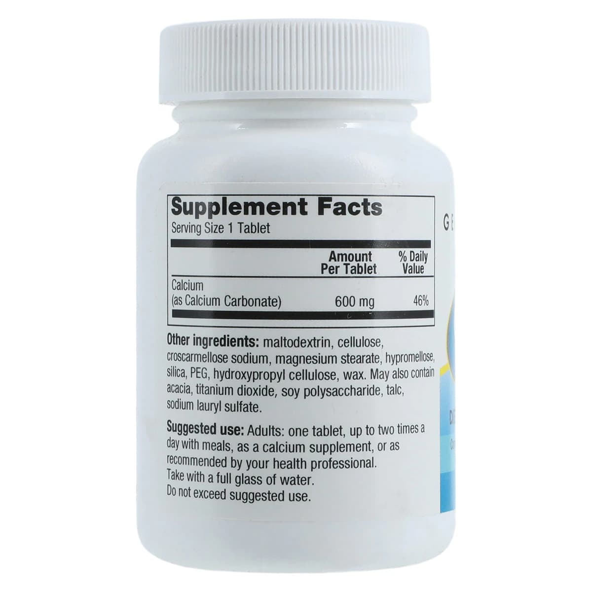 Geri-Care Calcium Carbonate Tablets, 600mg, 60/Bottle thumbnail 2