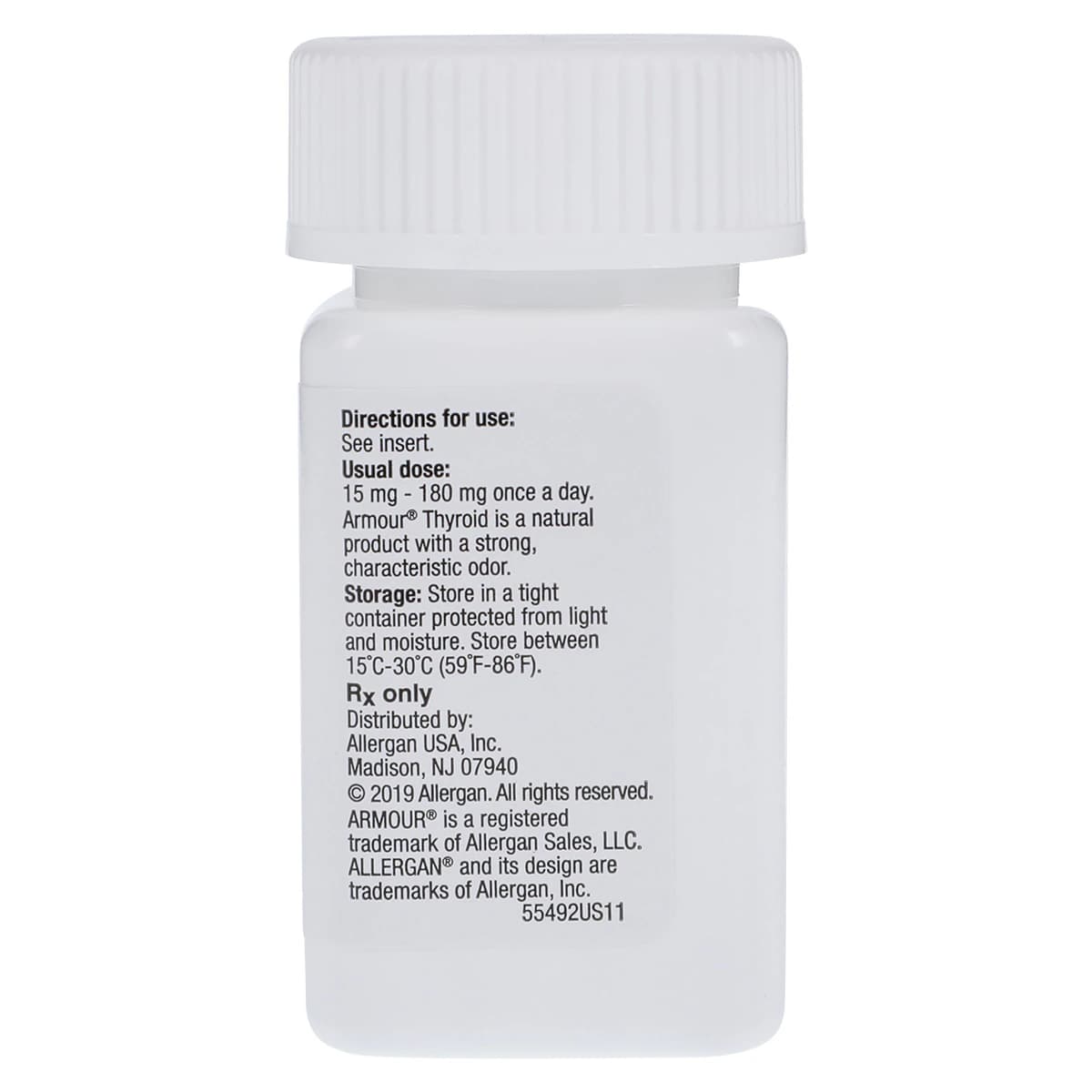 Armour Thyroid Tablets, 1/2 Grain (30mg), 100/Bottle thumbnail 2