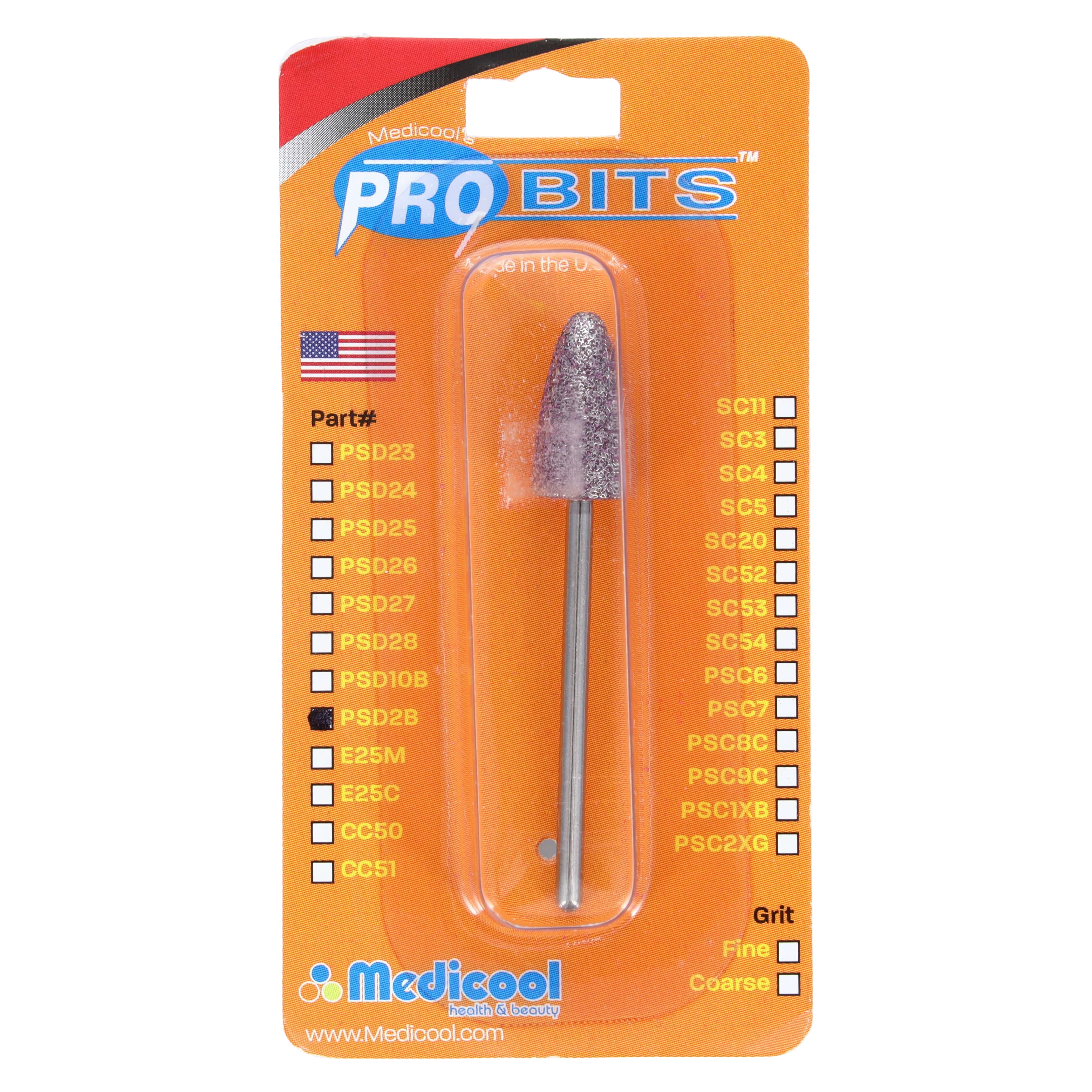 Medicool Ruby Callus Remover Bur, Small, 3/32" Shank, Swiss Ruby, Each - Ruby Callus Remover Burr - Image 1