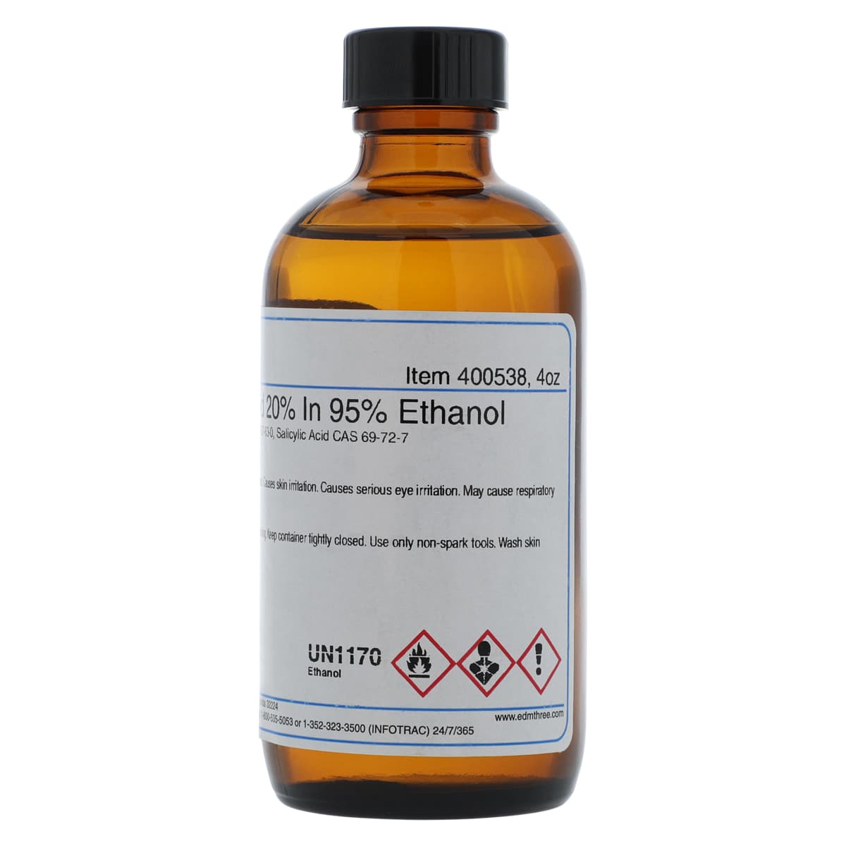 Salicylic Acid Reagent 20% Solution, 4 oz Bottle thumbnail 2