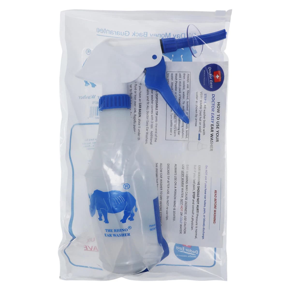 Doctor Easy Rhino Ear Washer, Empty, with 3 Disposable Tips, Each thumbnail 7