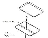 Dukal Tray Rack Arm for Mayo Stand - Tray Rack Arm f/Mayo Stnd - Image 1