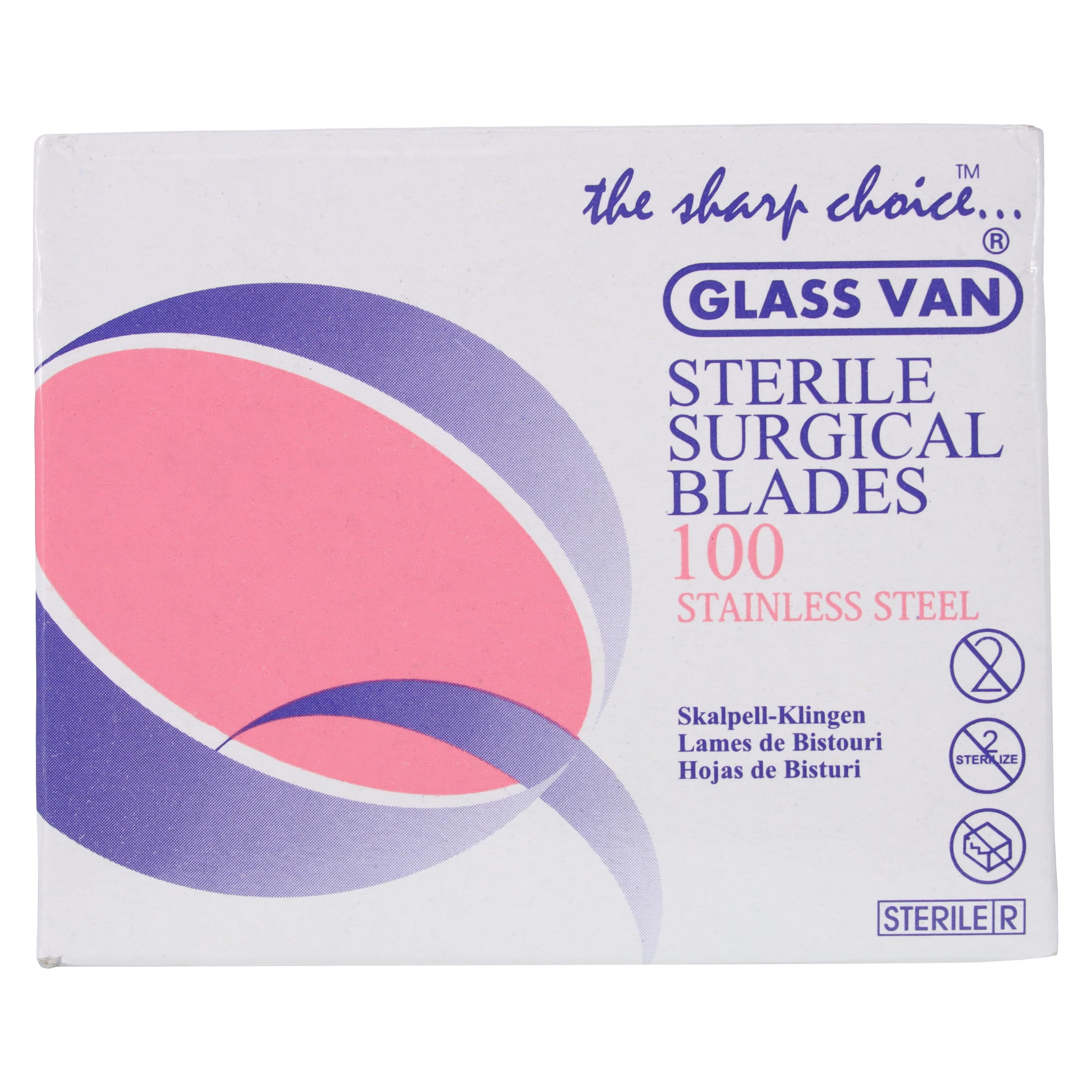 Myco Medical Glassvan Stainless Steel Surgical Blade #10, Sterile, 100/Box, 3001T-10 thumbnail 5