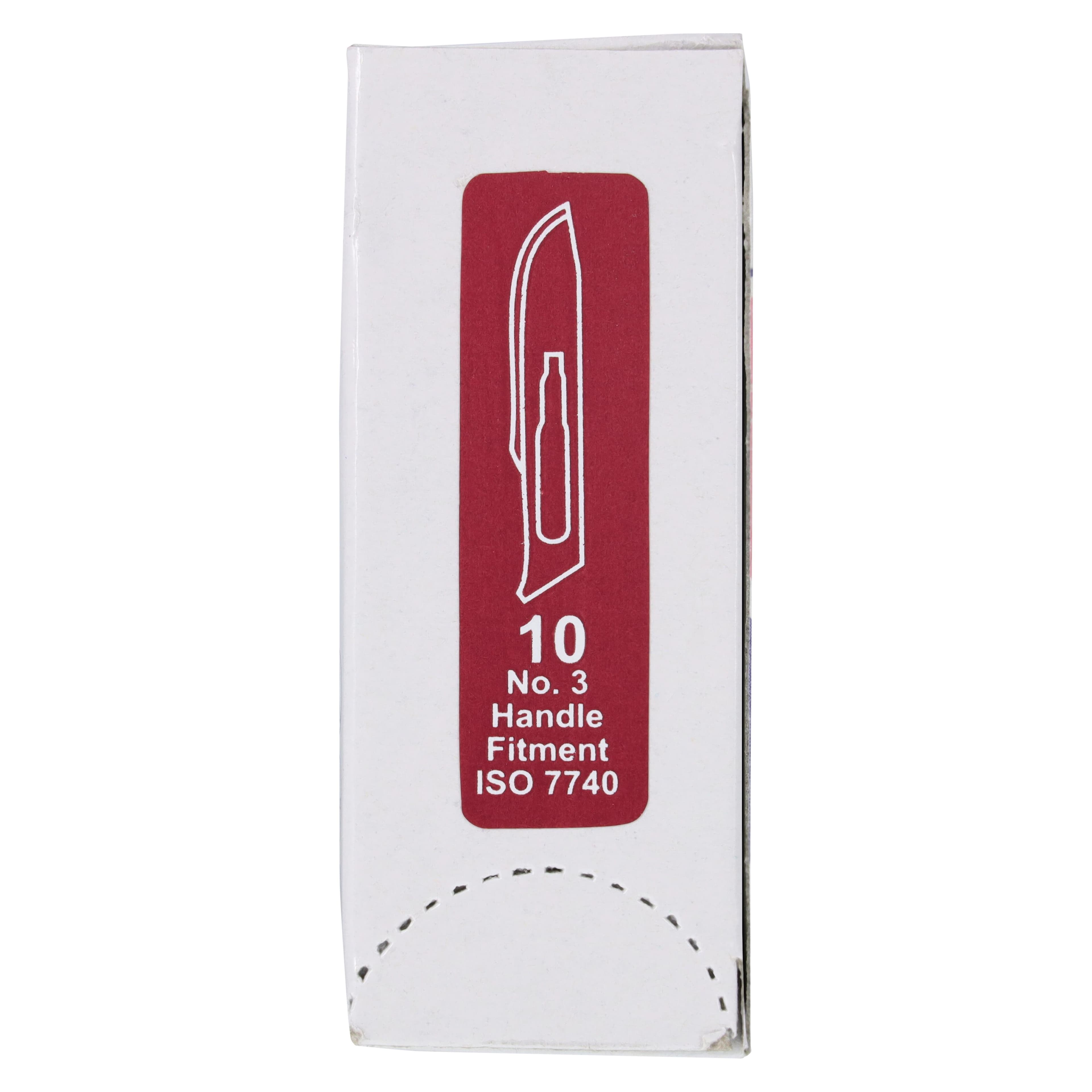 Myco Medical Glassvan Stainless Steel Surgical Blade #10, Sterile, 100/Box, 3001T-10 thumbnail 6