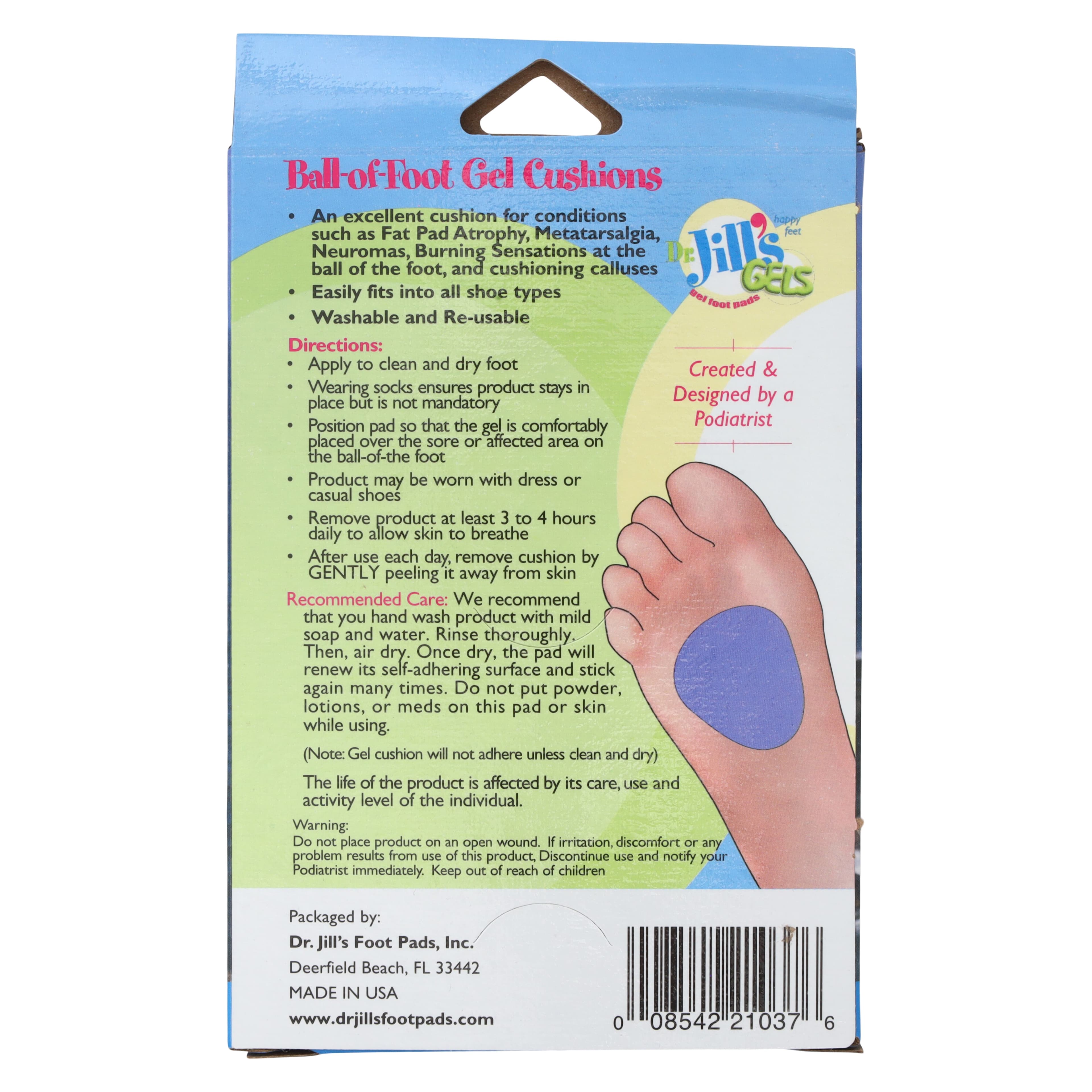 Dr. Jill's Cushion Gel Ball-of-Foot Pad, Orthopedic Foot Gel thumbnail 4