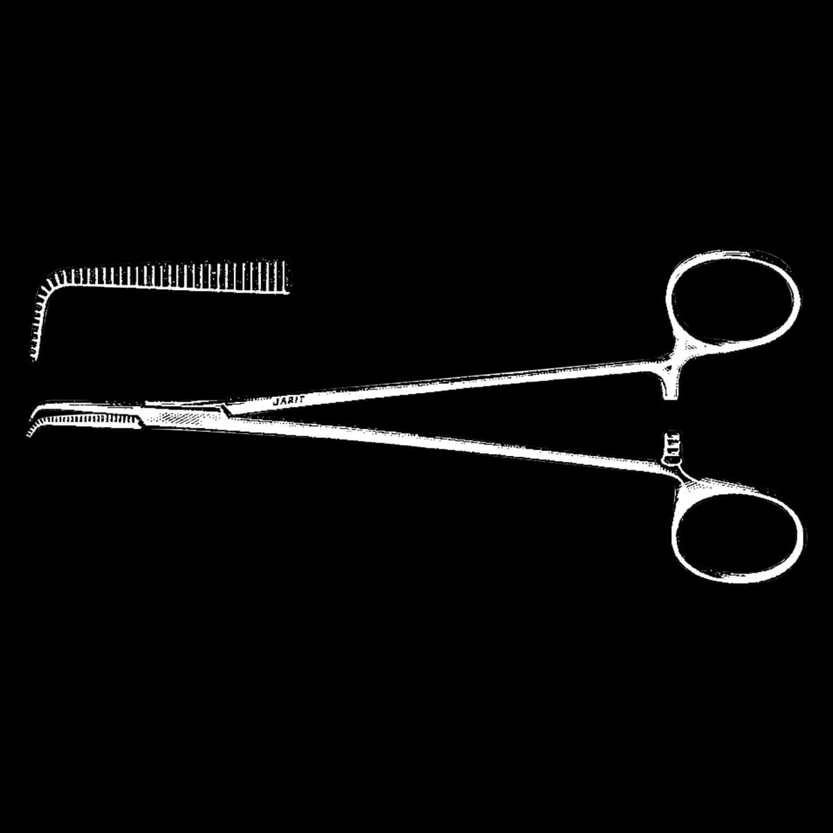 Integra Neurosciences Petite Mixter Forceps, Angled Right, 7-1/4" (18.4 cm), Stainless Steel, Autoclavable, Each - Forcep Mixter Petite RightAng - Image 1