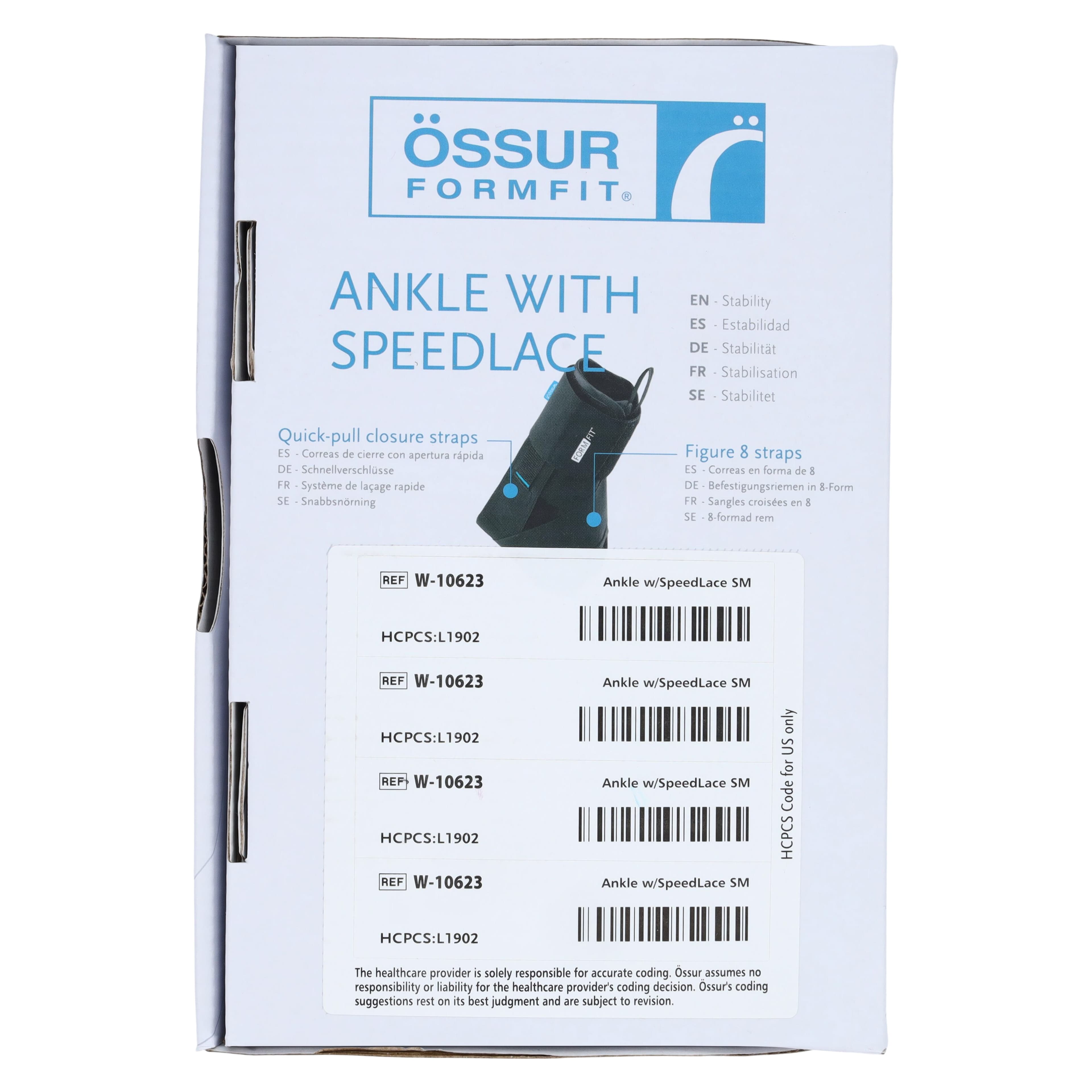 Ossur Game Day Support Ankle Brace, Lace-Up, Black, Size Small (11-12") thumbnail 8