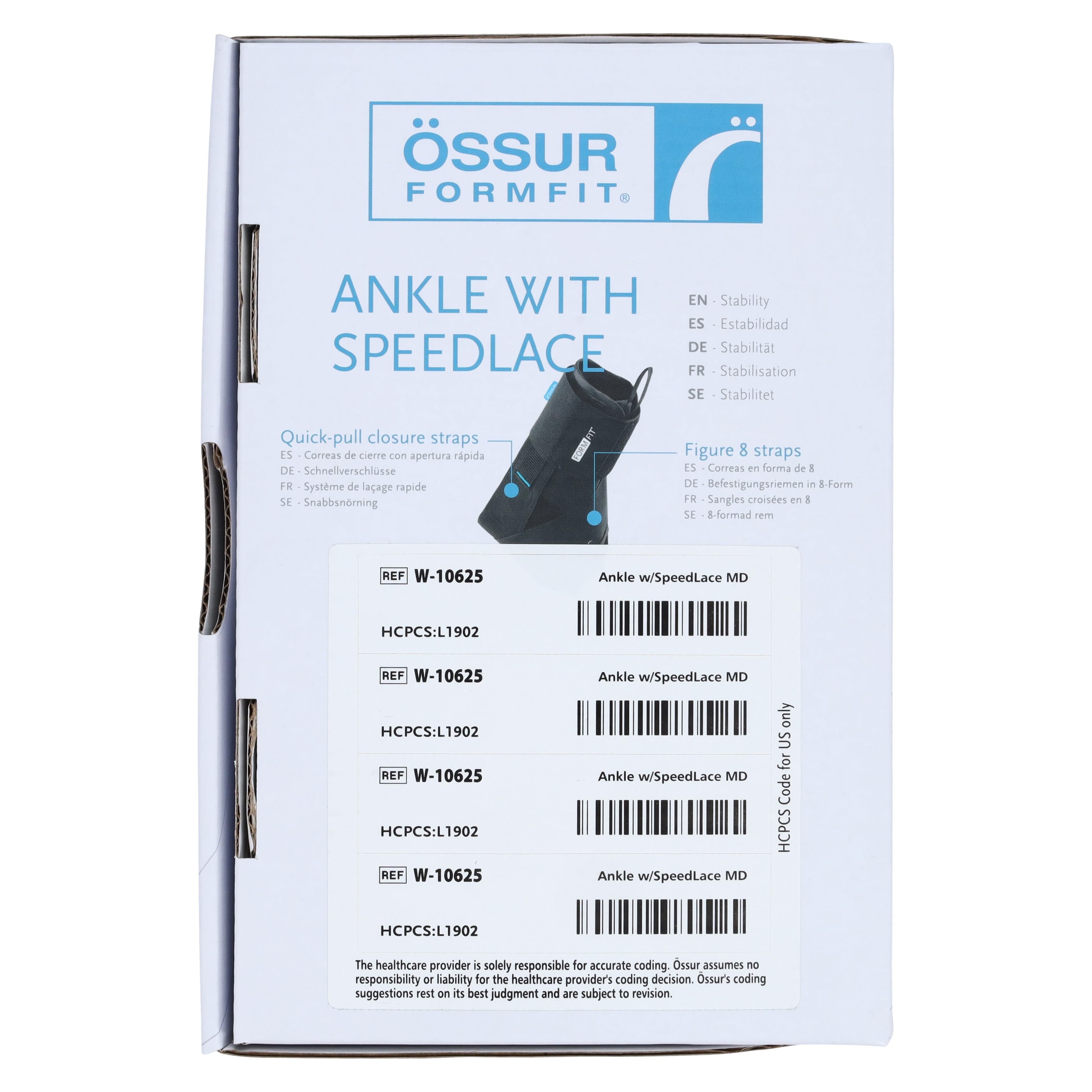 Ossur Game Day Support Ankle Brace, Lace-Up, Black, Size Medium (12-13") thumbnail 8