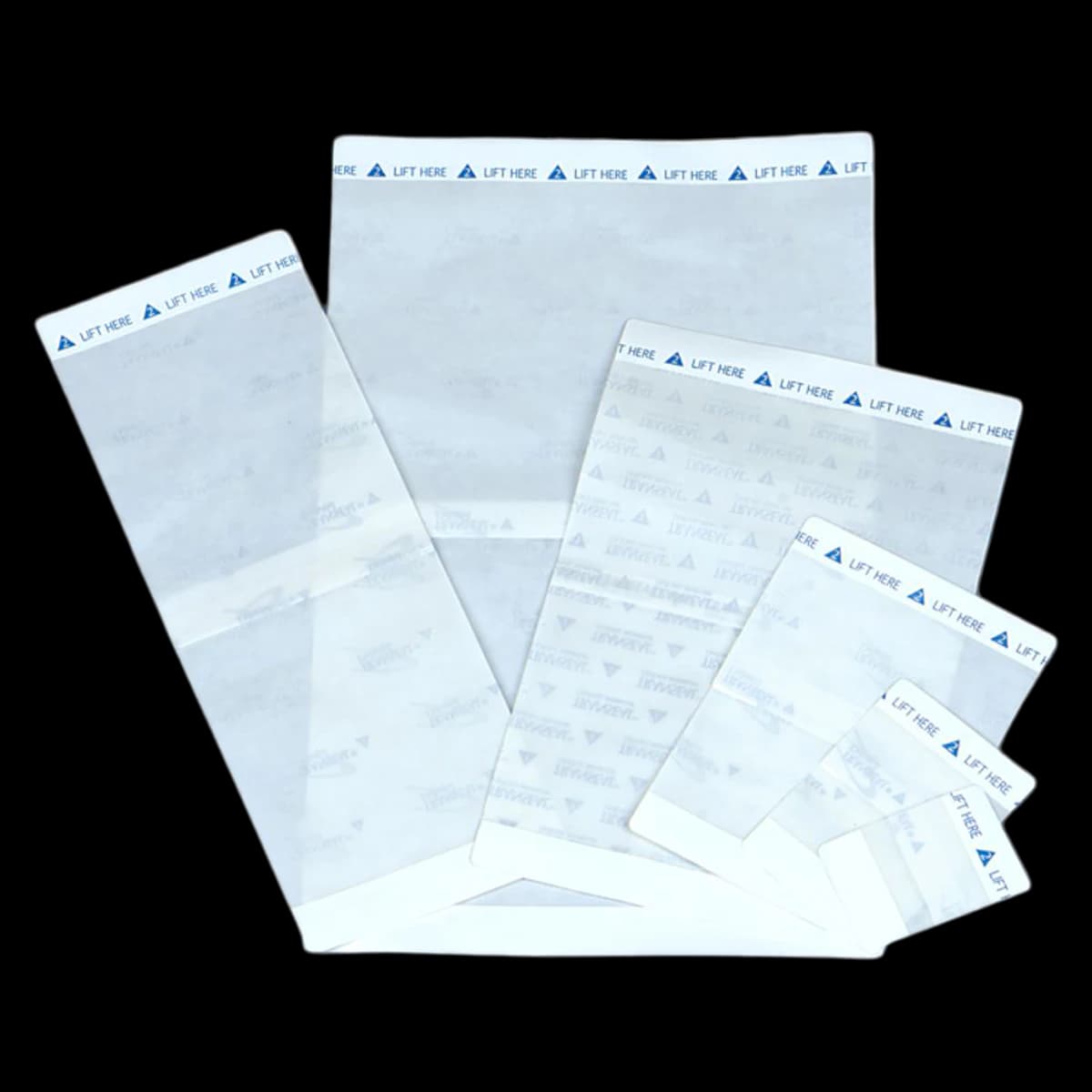 DeRoyal Transeal Polyurethane Film Dressing, Transparent, 8" x 12" - Transeal Film Dressing - Image 1
