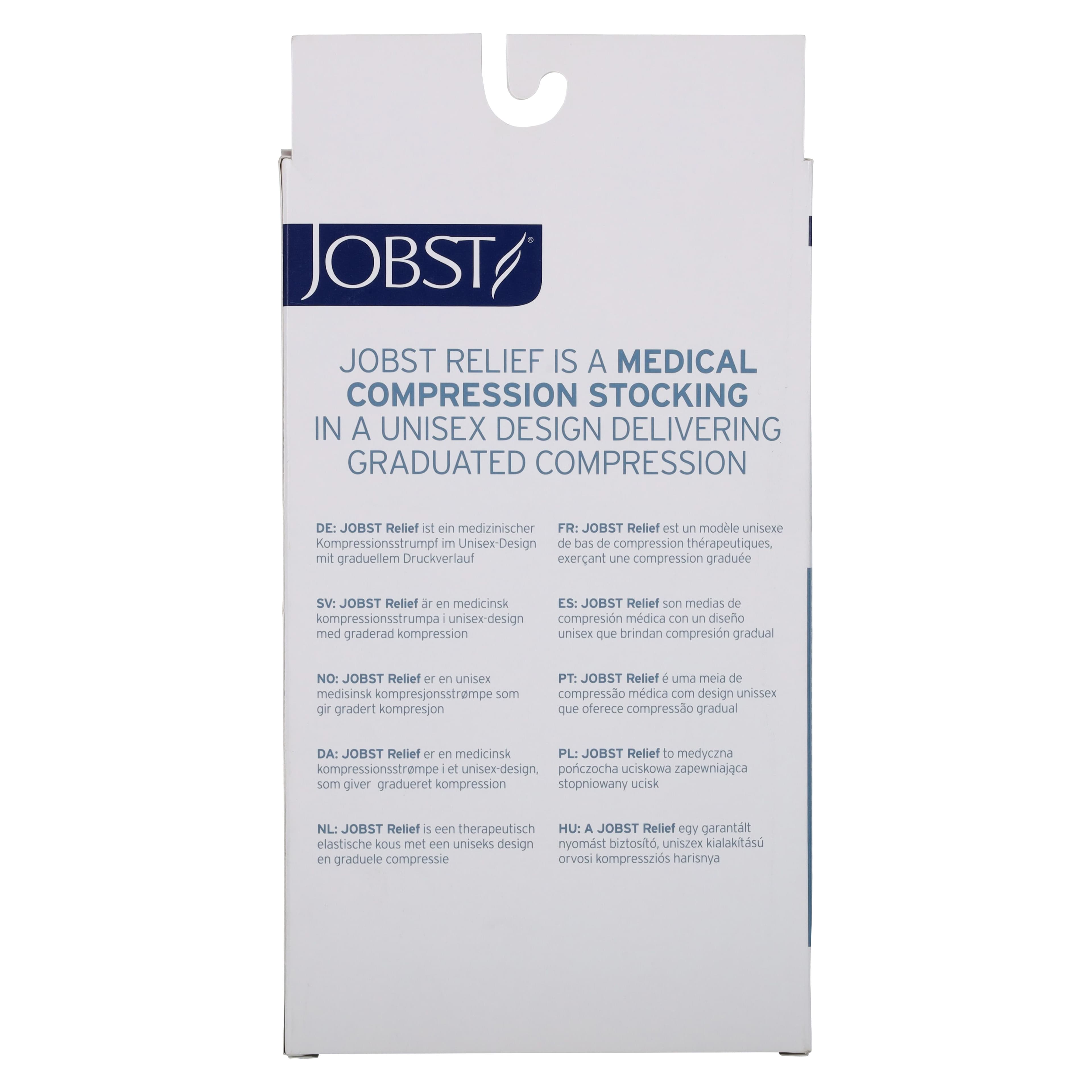 BSN Medical Relief Compression Stocking, Thigh High, Open Toe, Large, Beige, 20-30 mmHg thumbnail 3