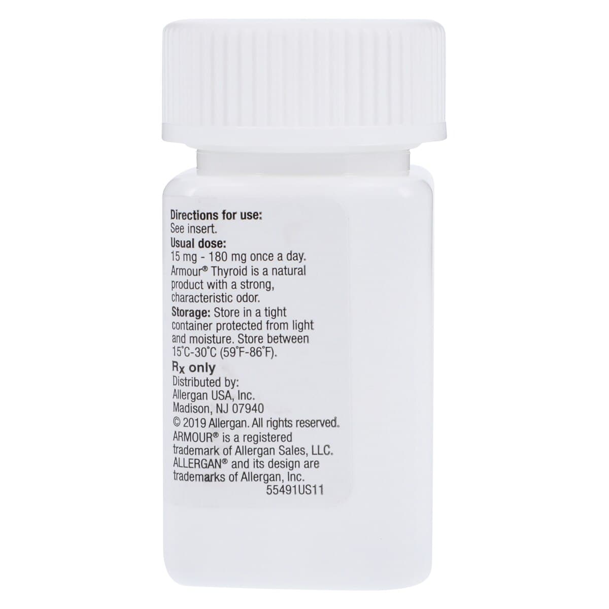 Armour Thyroid Tablets, 1/4 Grain (15 mg), 100/Bottle thumbnail 2